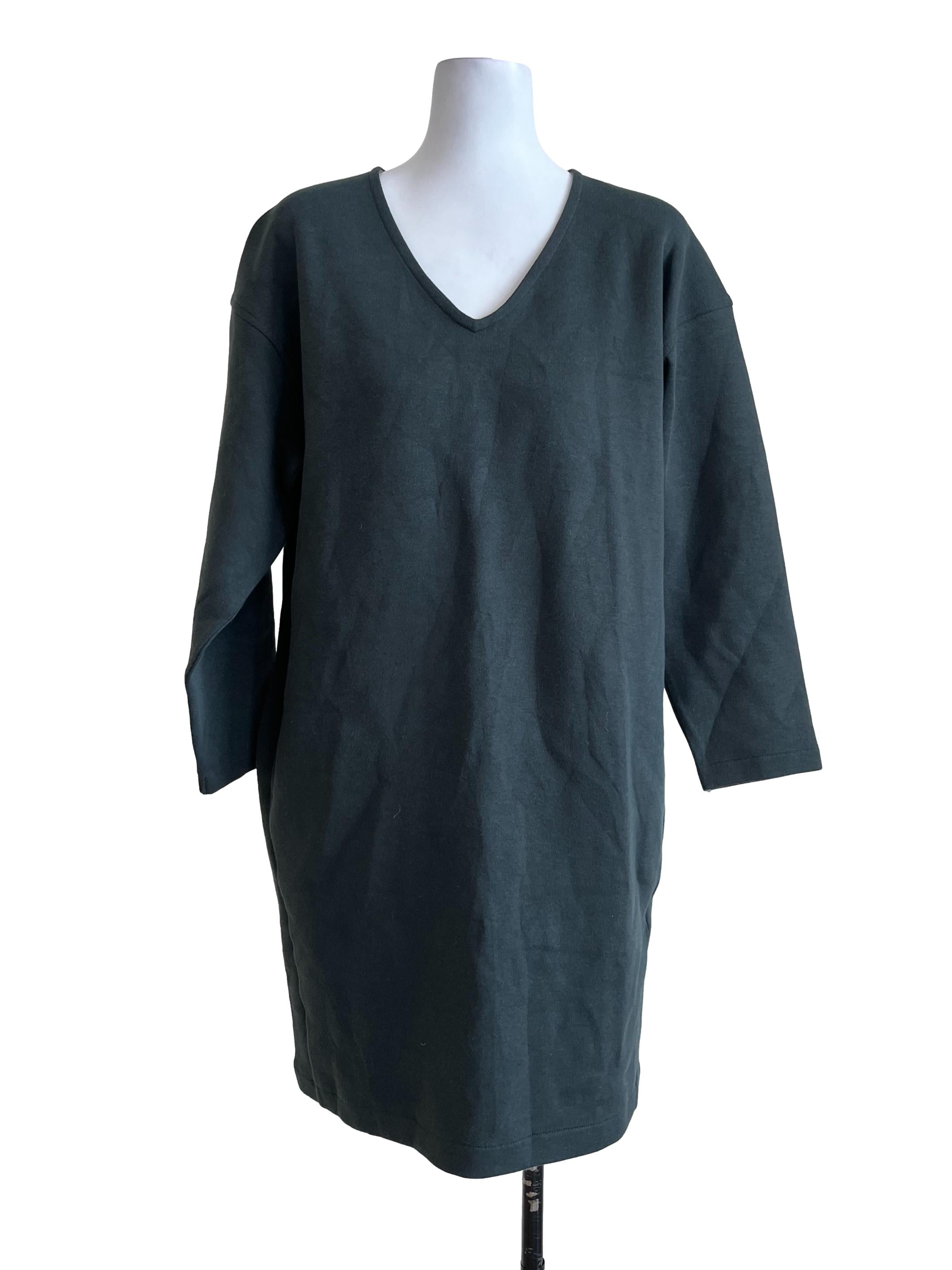 Green Long Sleeves Dress