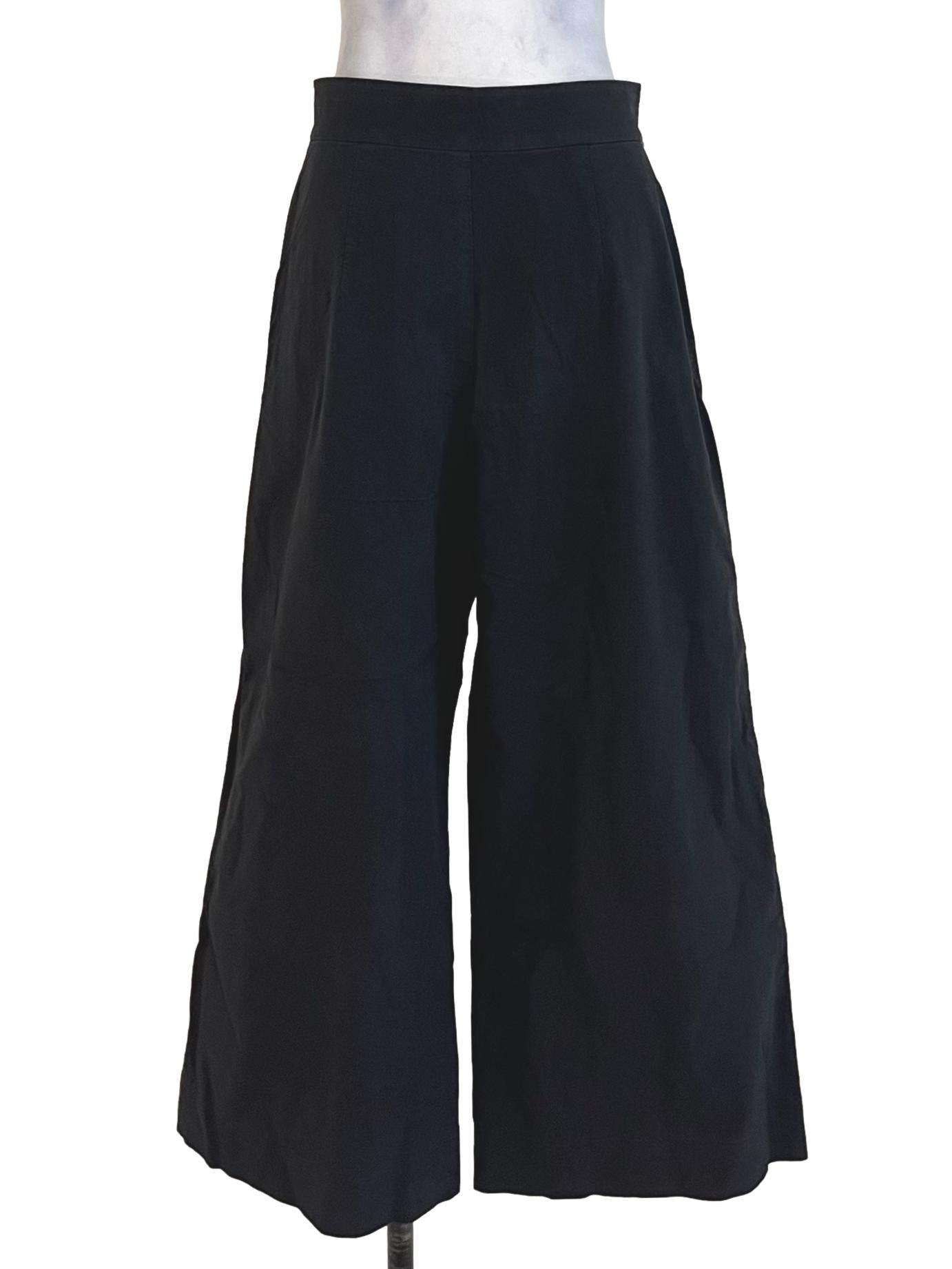 Black High Ankle Formal Pants
