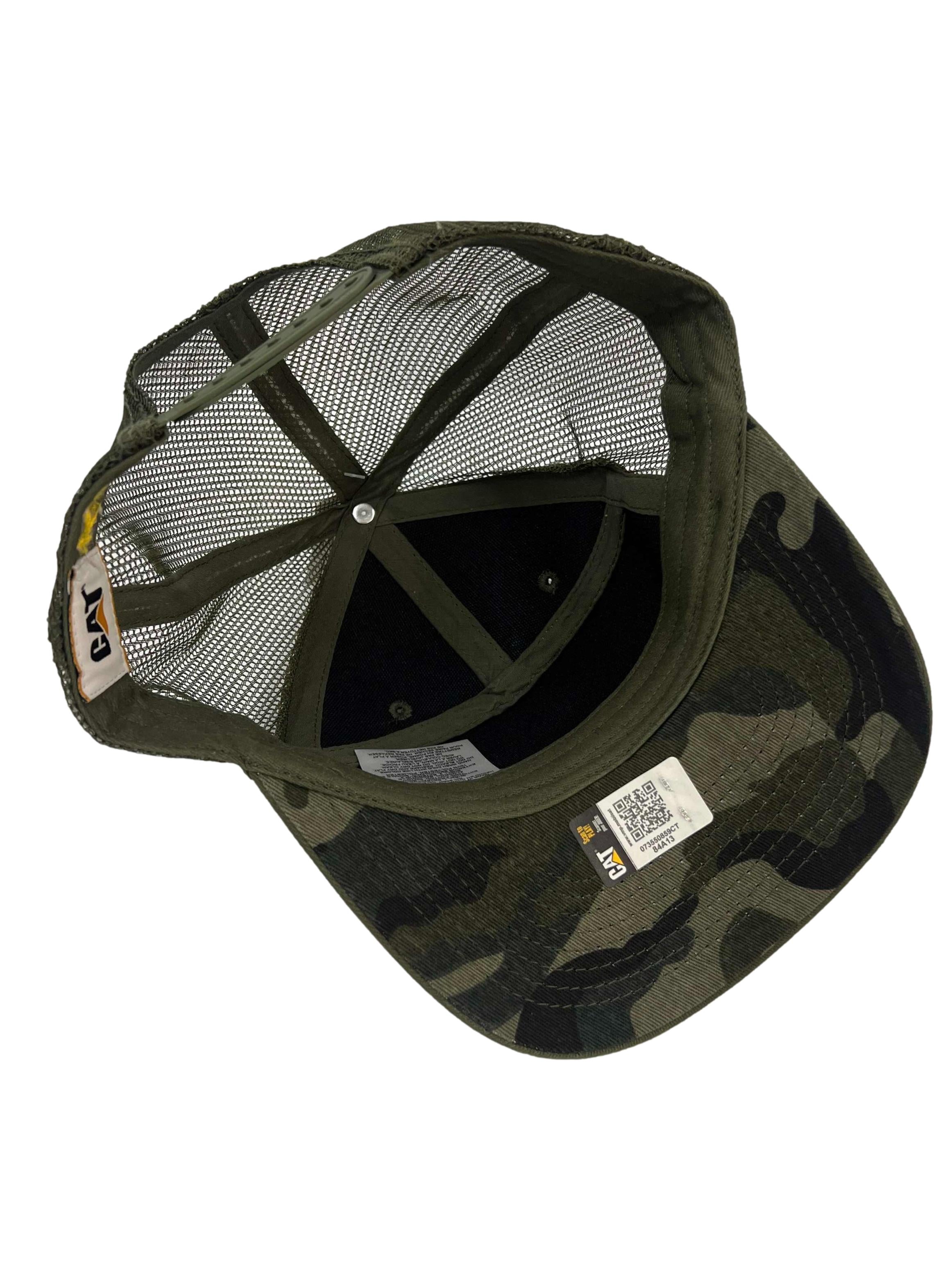 Green Army Print Foundation 6 Panel Hat