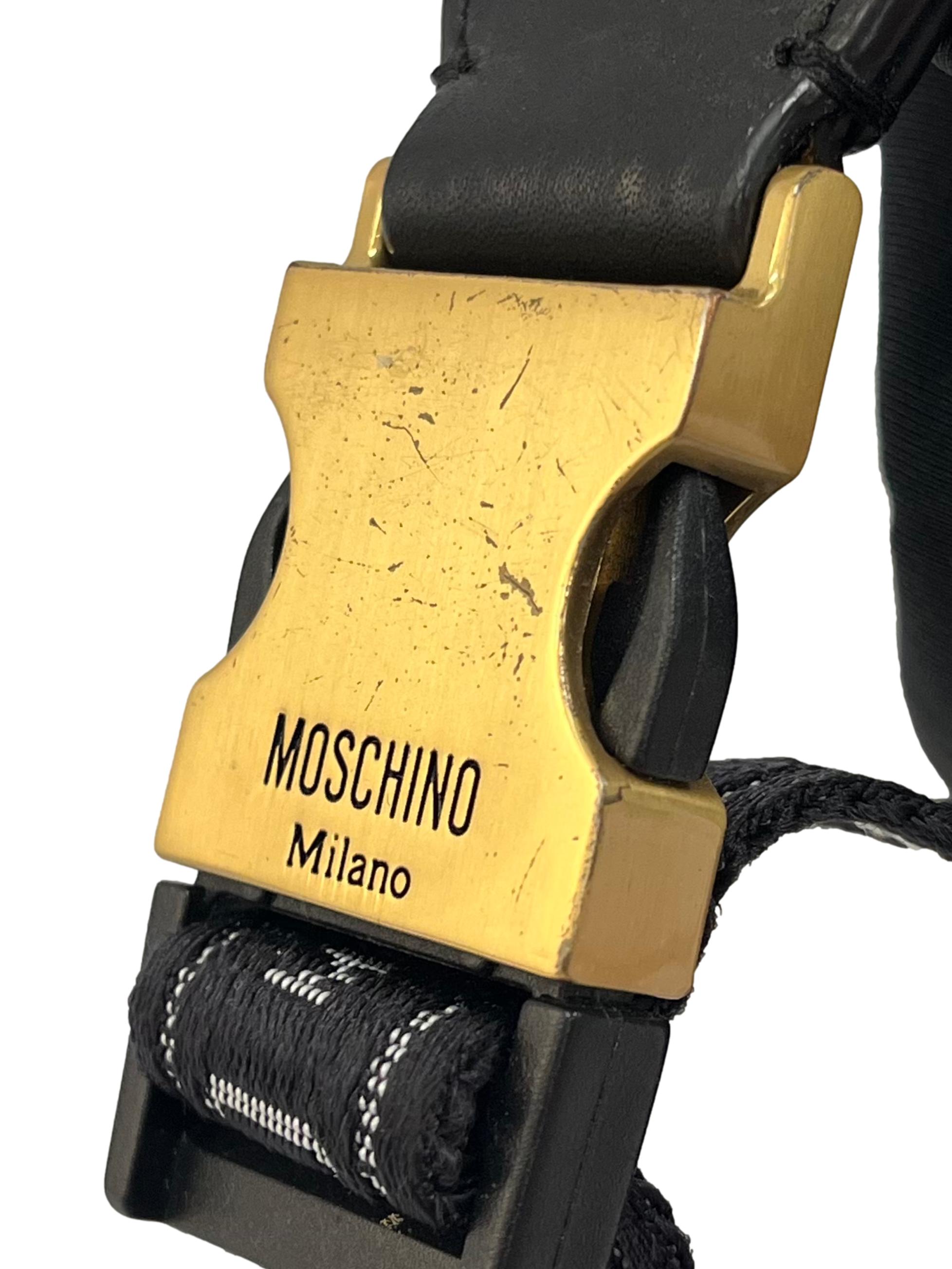 Black Crossbody Bag With Gold Hardware