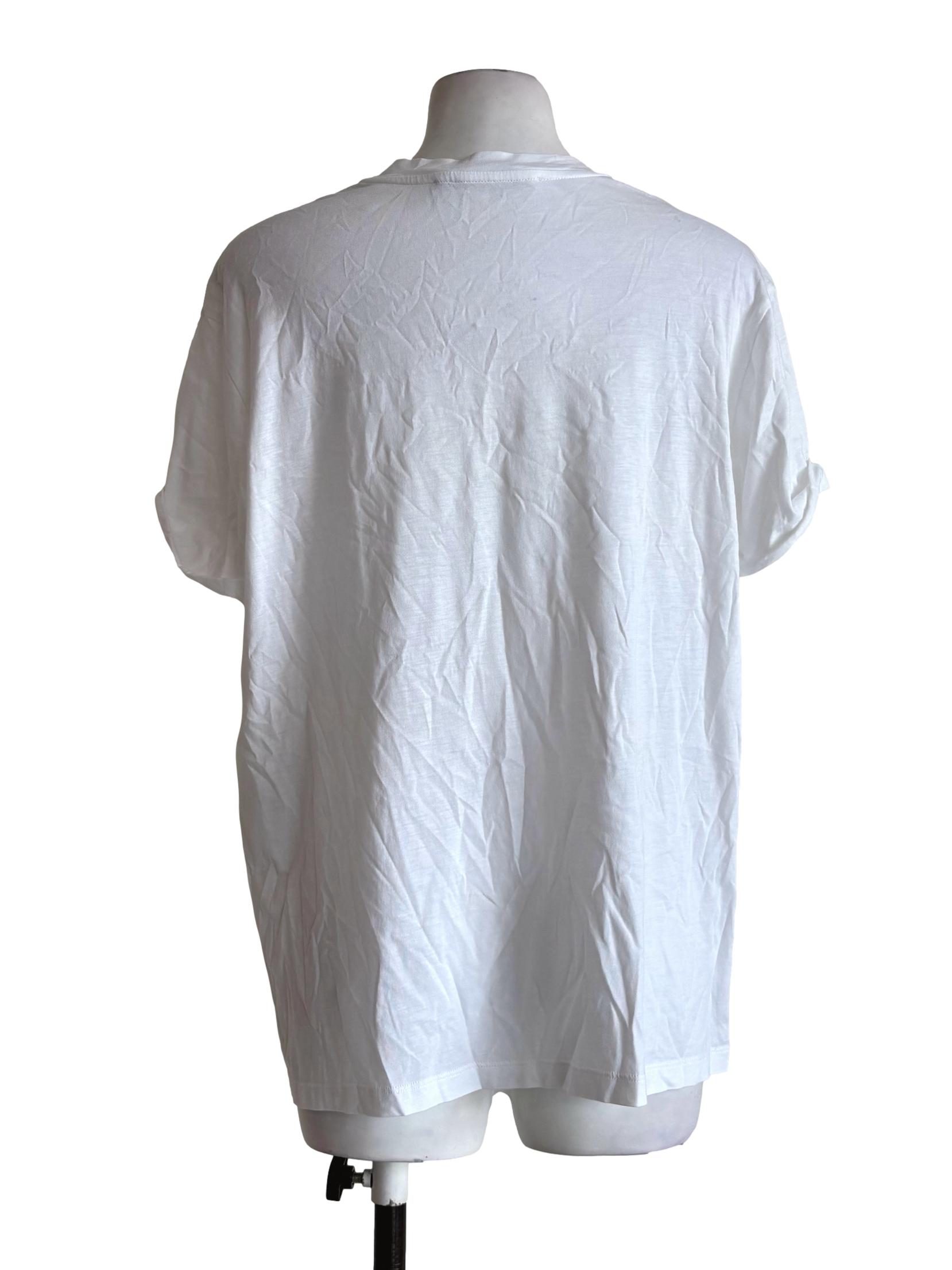 Pearl White Star Cotton Shirt