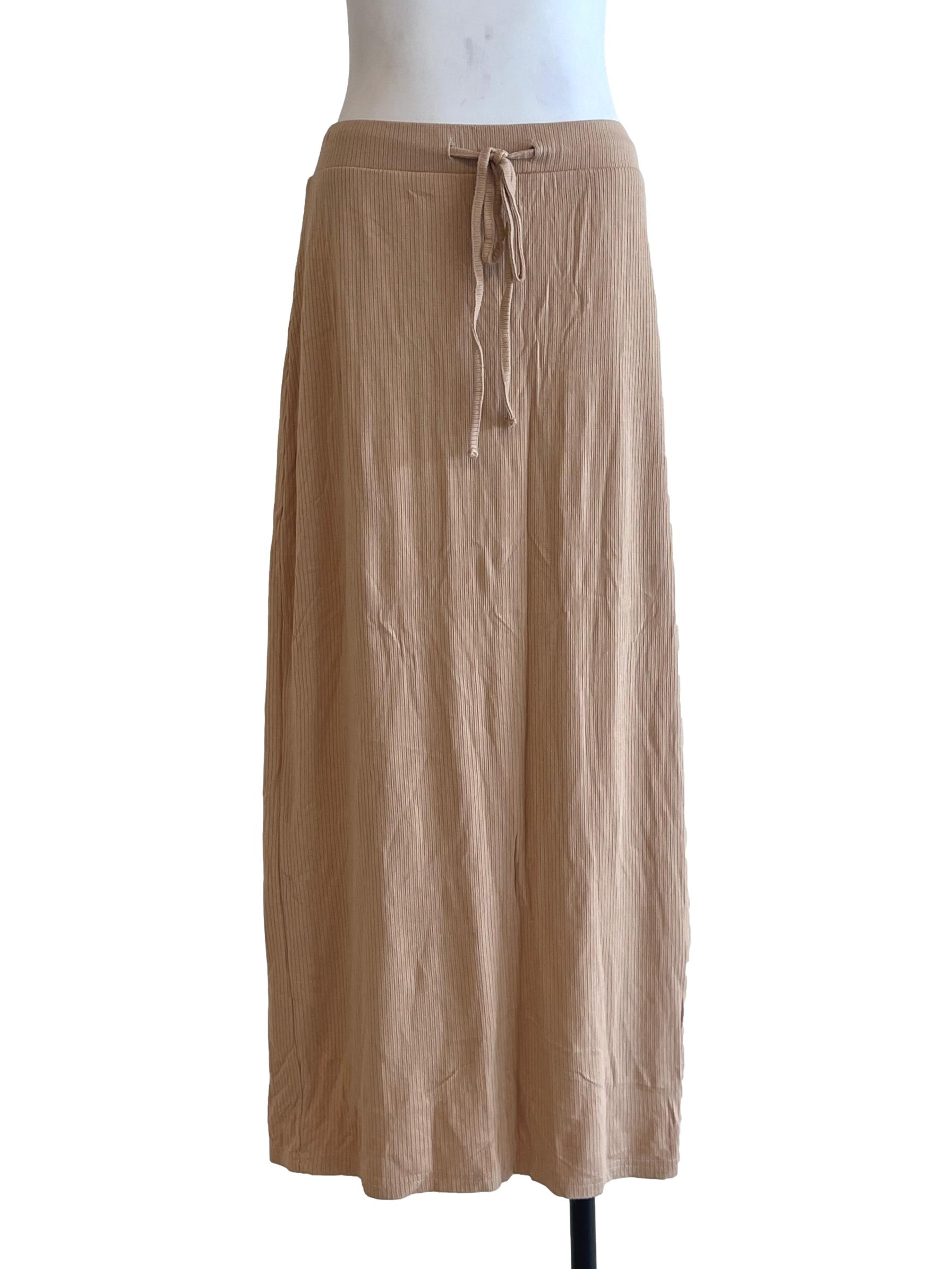 Tortilla Brown A-Line Skirt