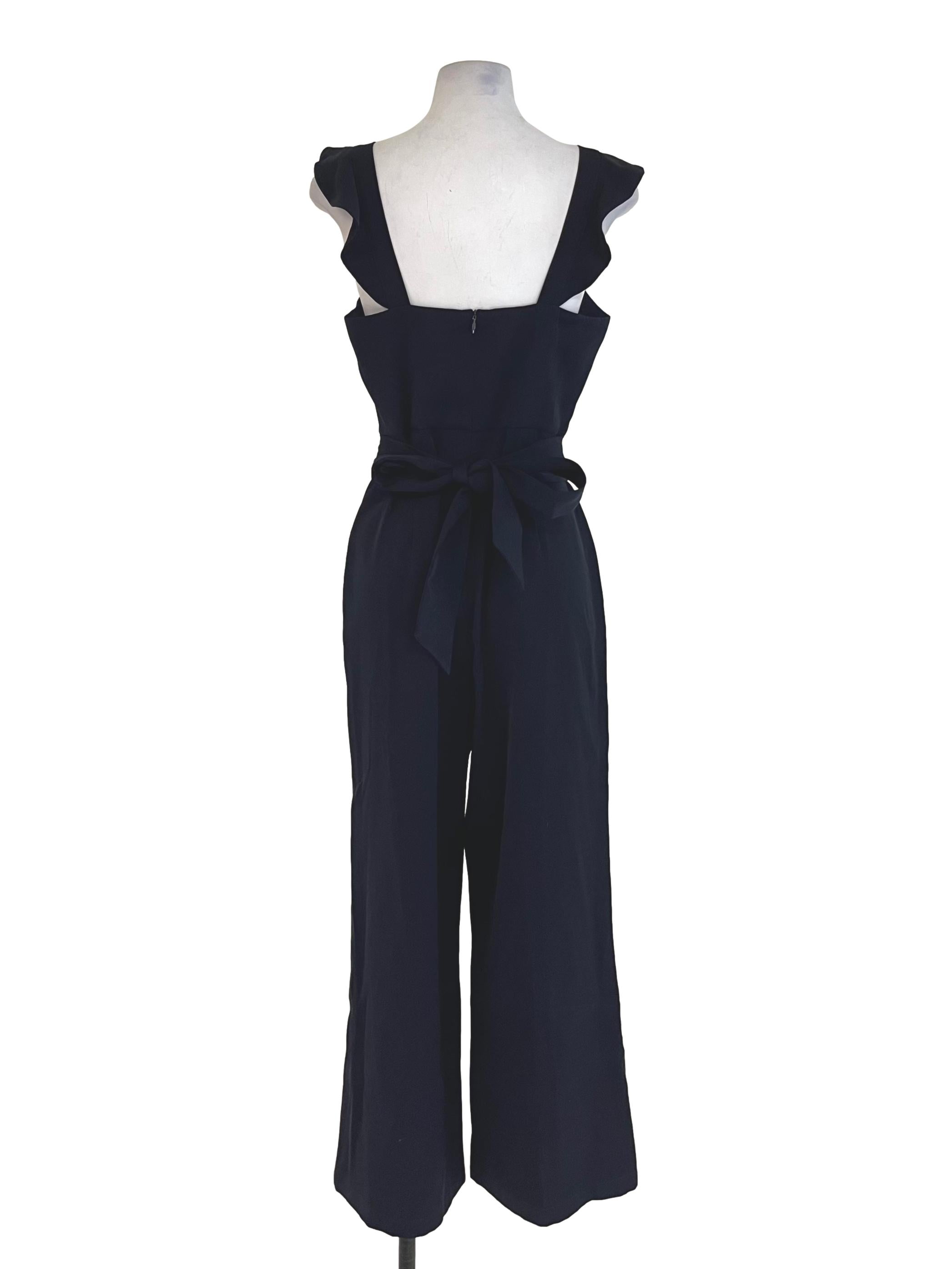 Navy Blue Plain Jumpsuit