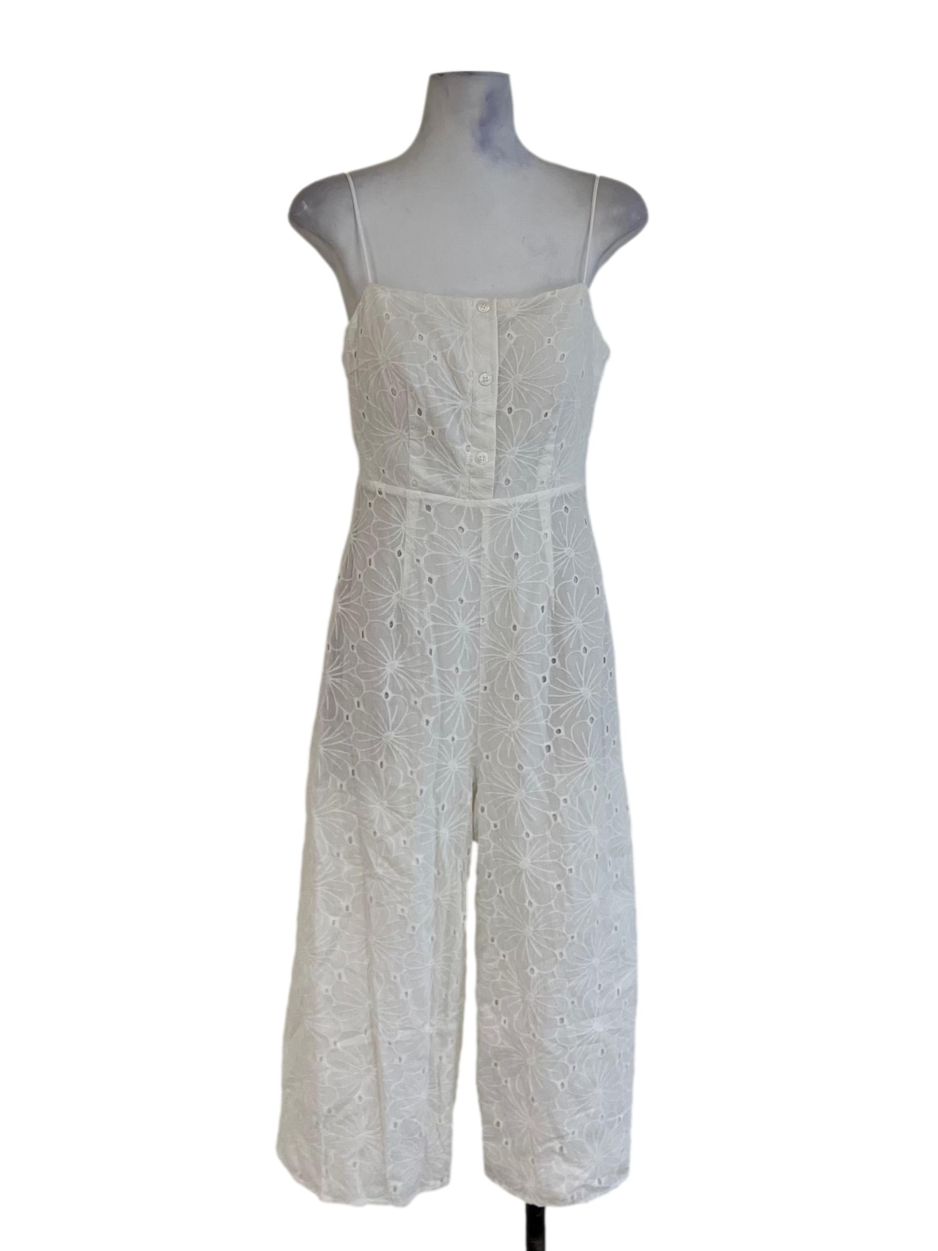 White Spaghetti Strap Jumpsuit