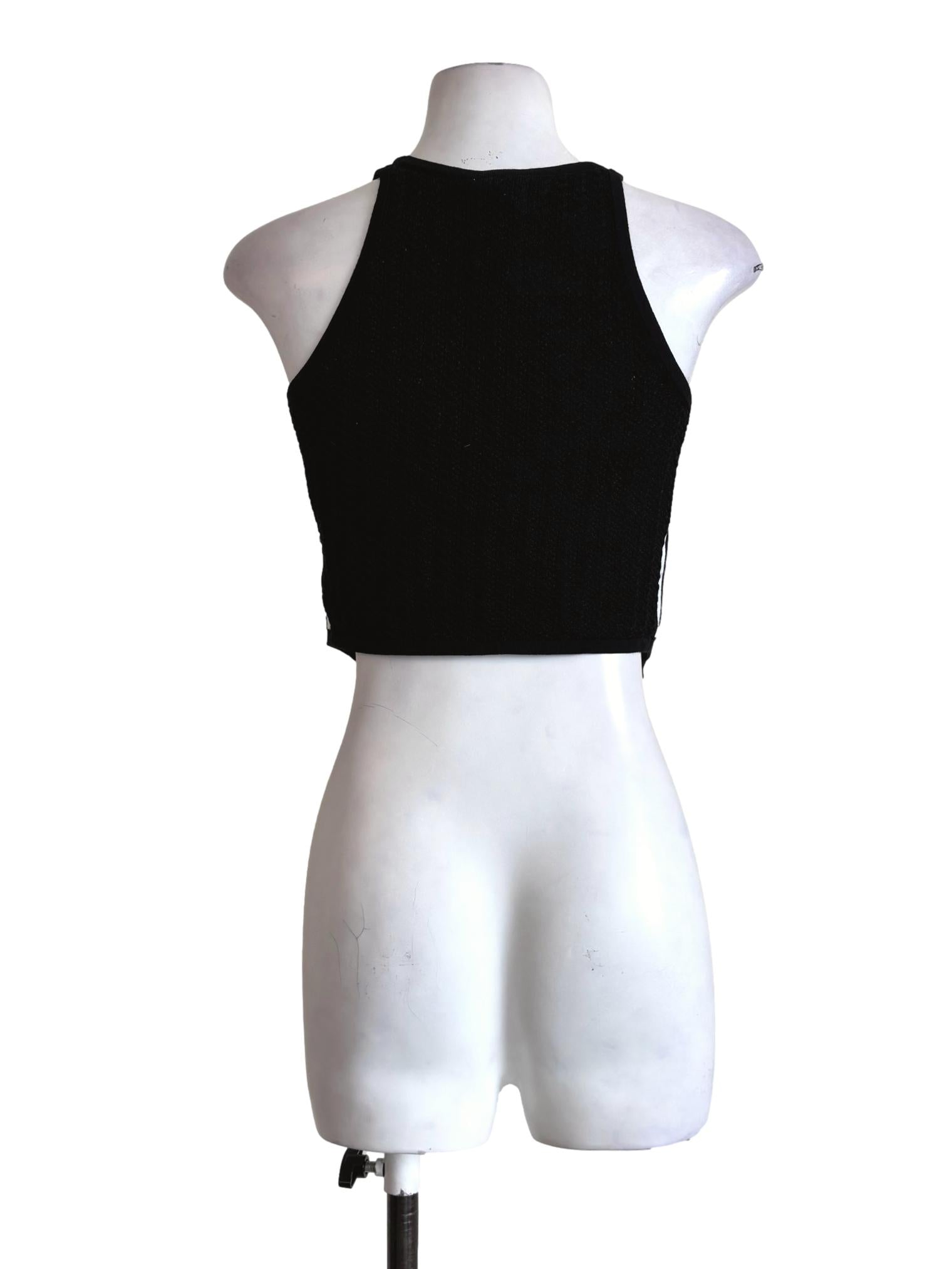 Night Black Triangle Tank Top