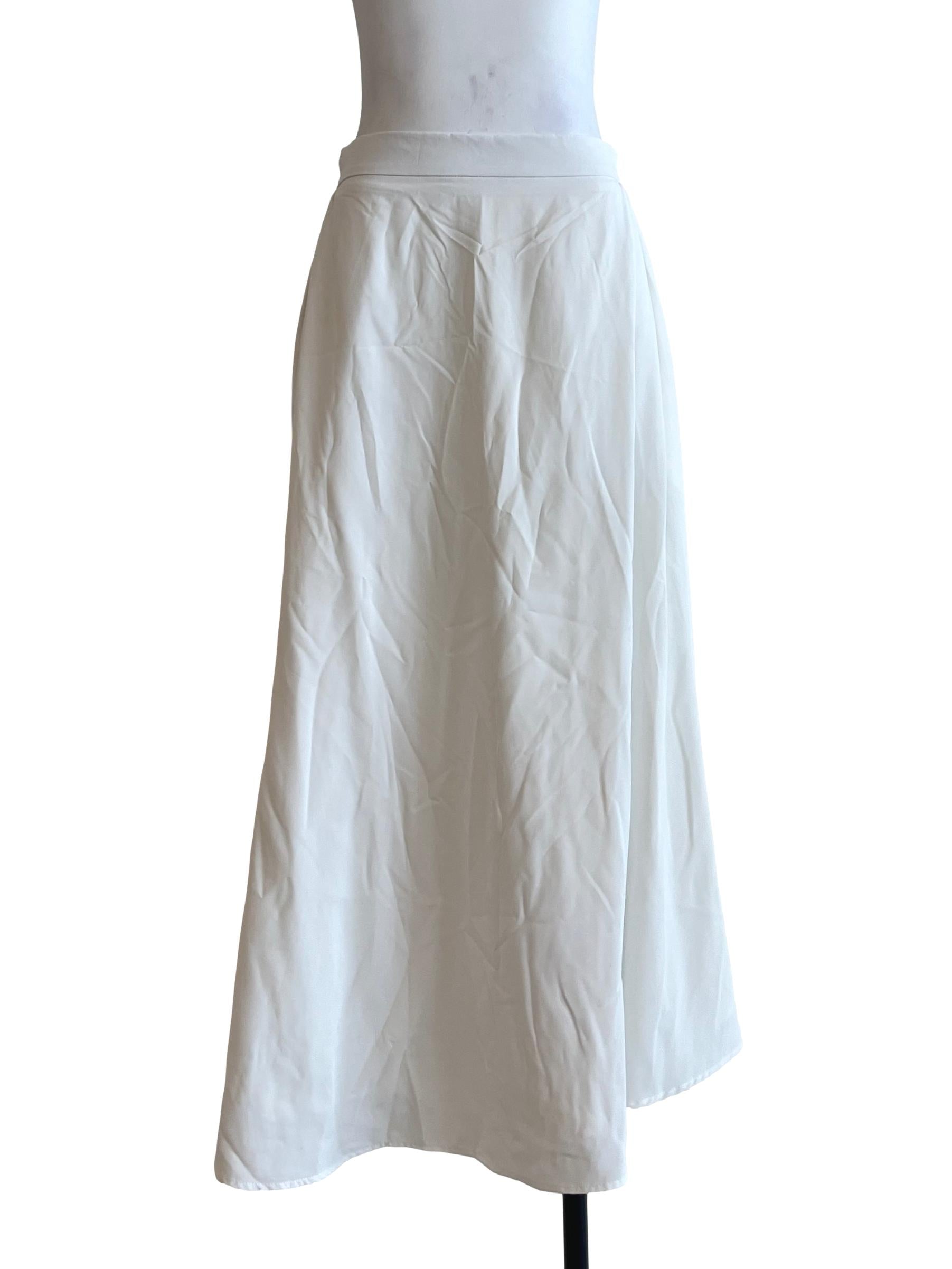 Pear White A-Line Skirt