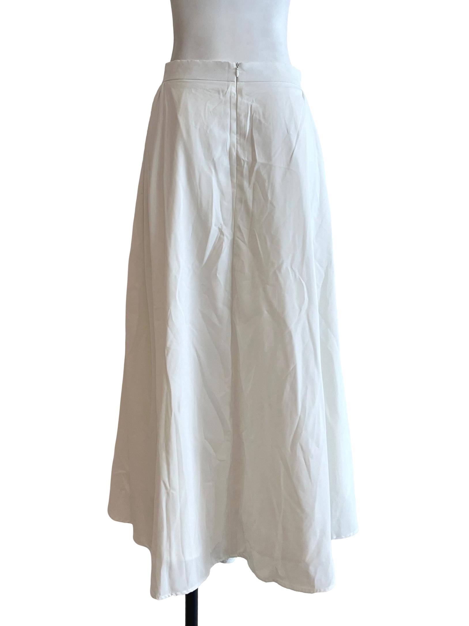 Pear White A-Line Skirt