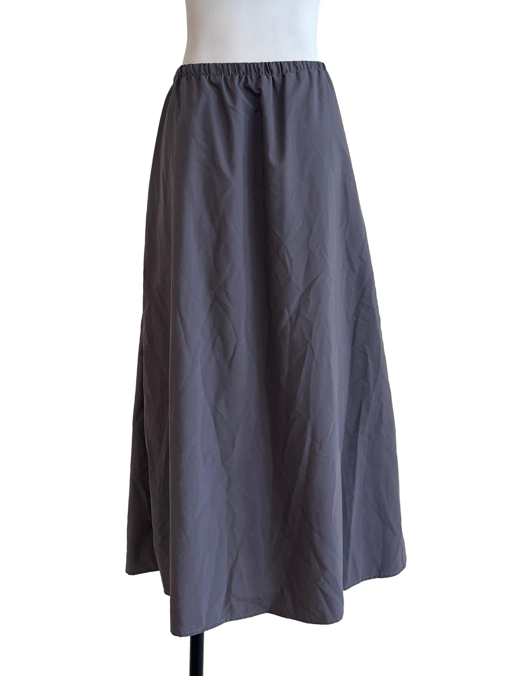 Dove Grey A-Line Skirt
