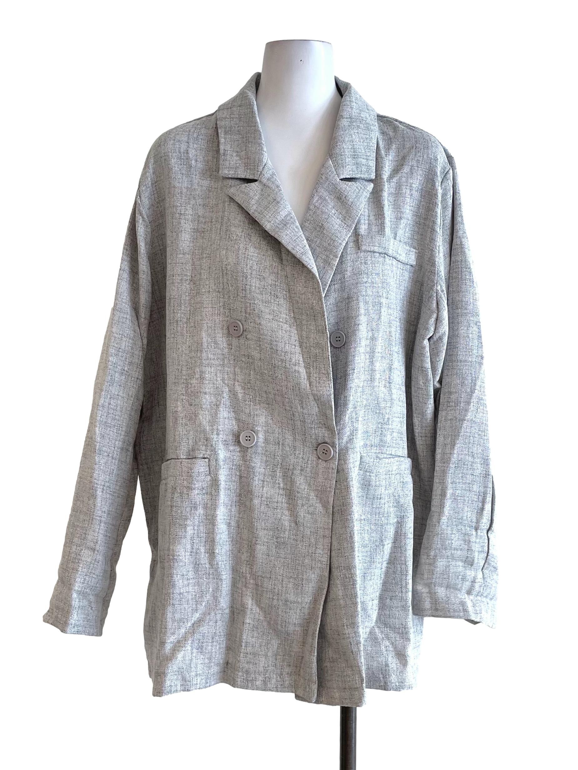Light Grey Tweed Blazer