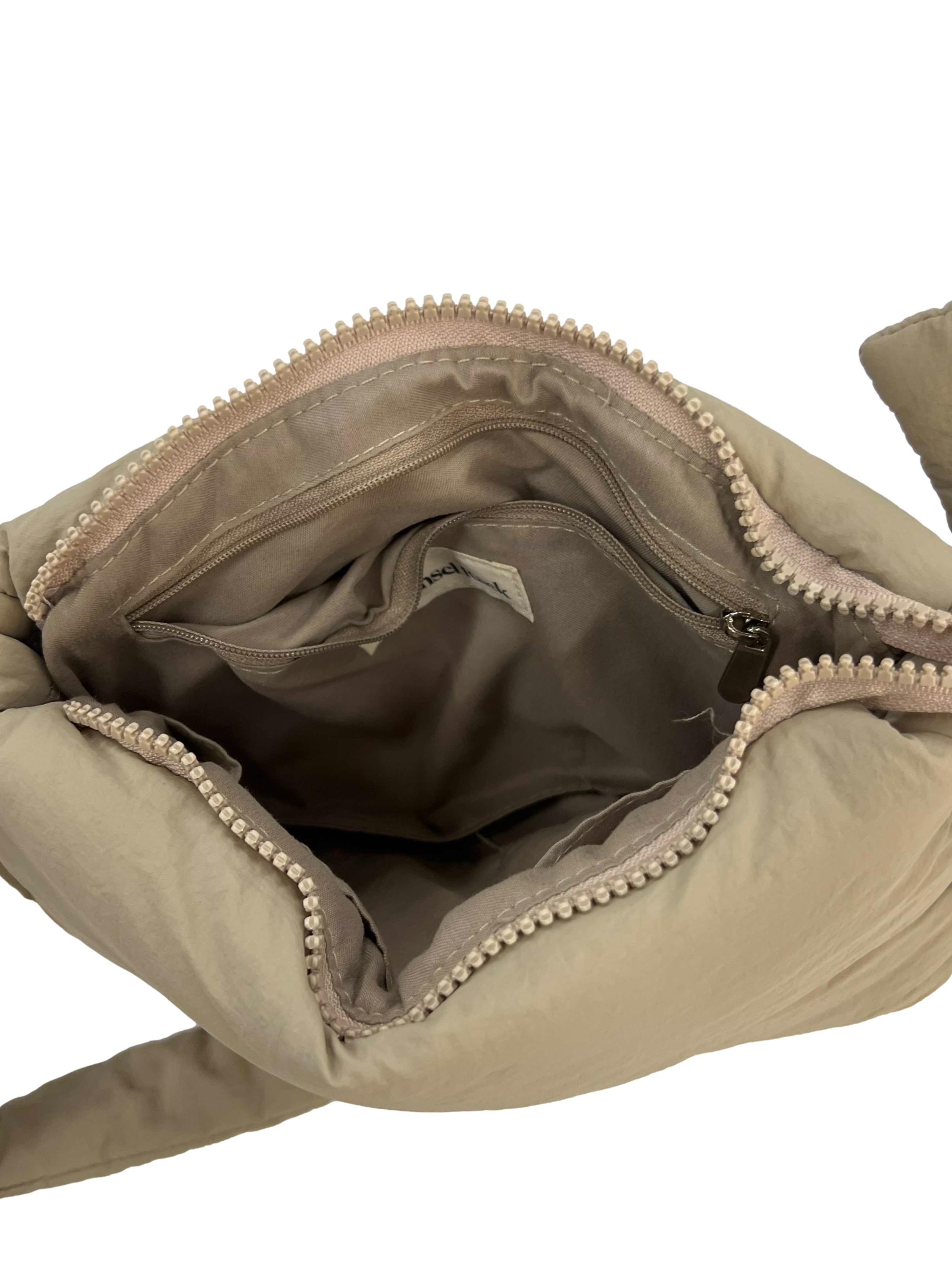 Beige Puffy Bag