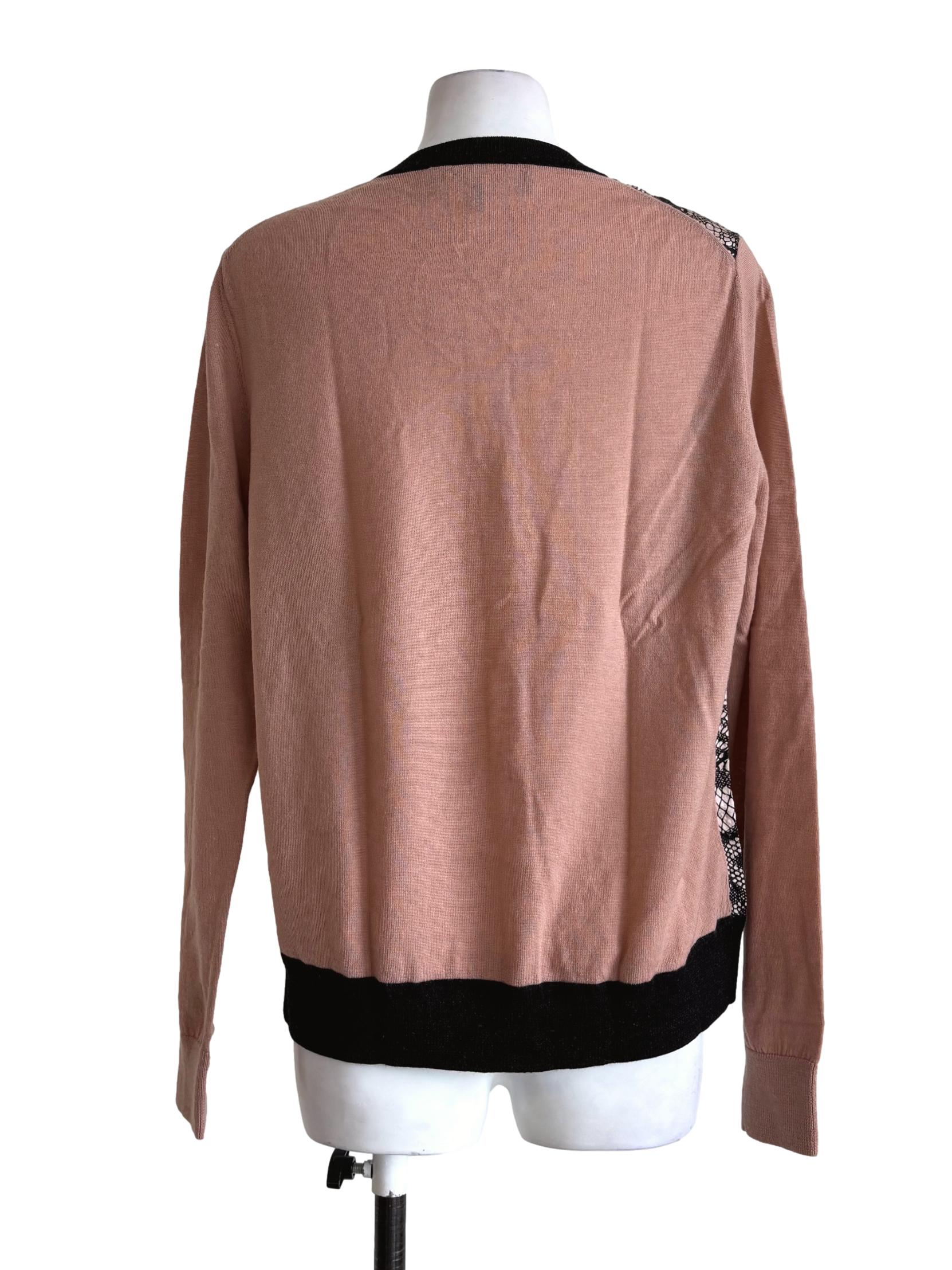 Apricot Black Print Cardigan