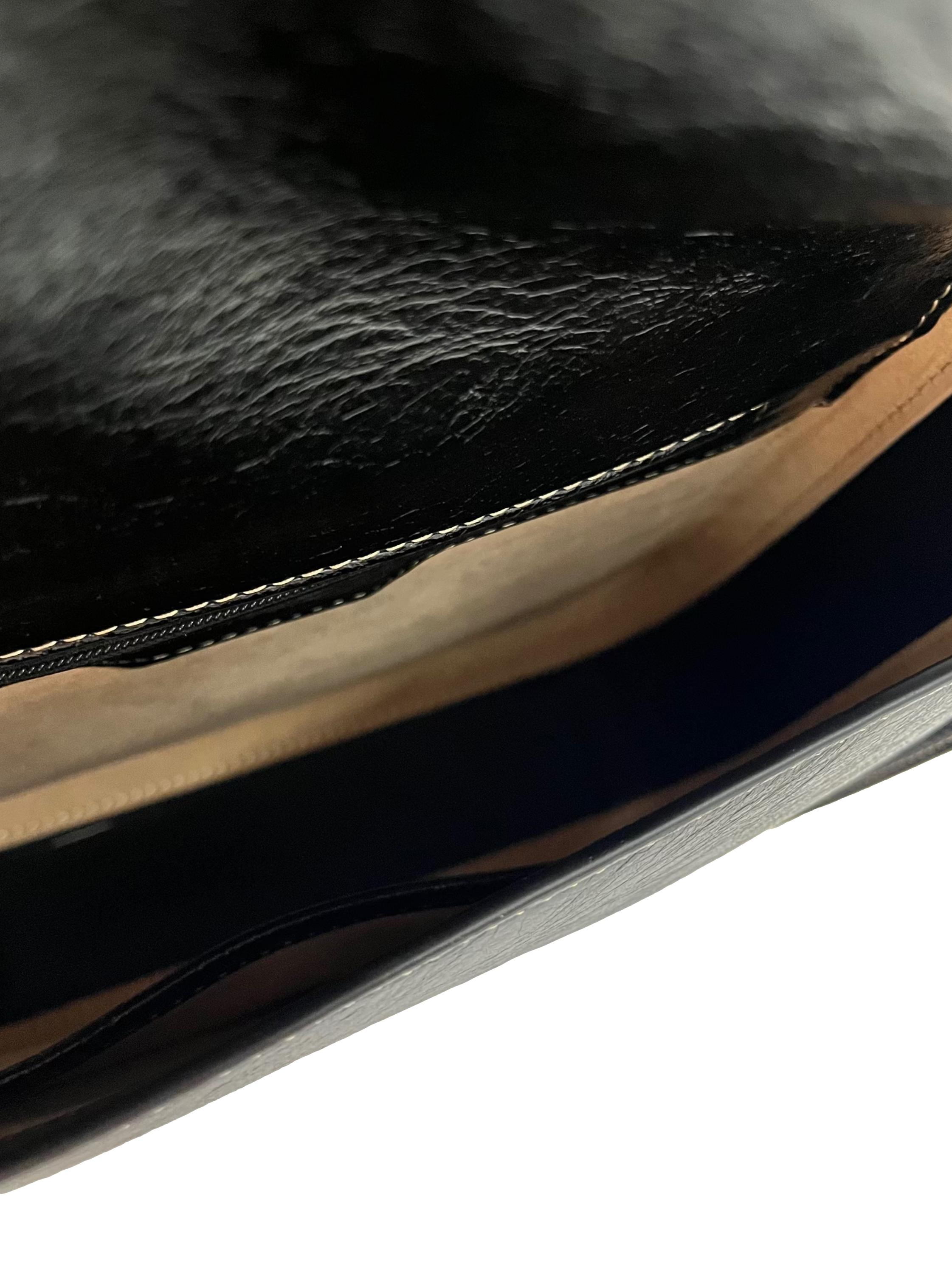 Black Textured Crossbody Bag With Adjustable Strap