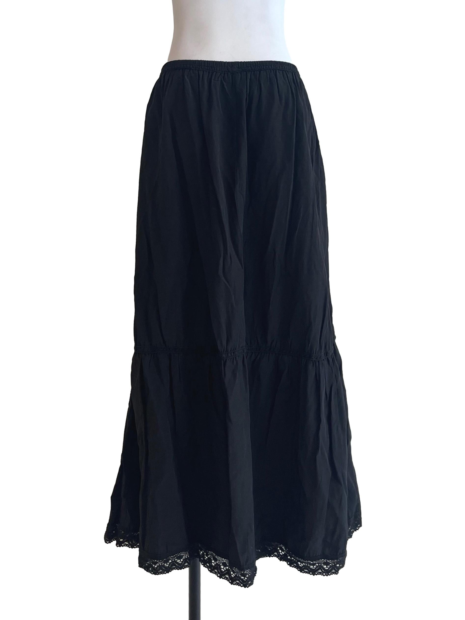 Onyx Black Gipsy Skirt