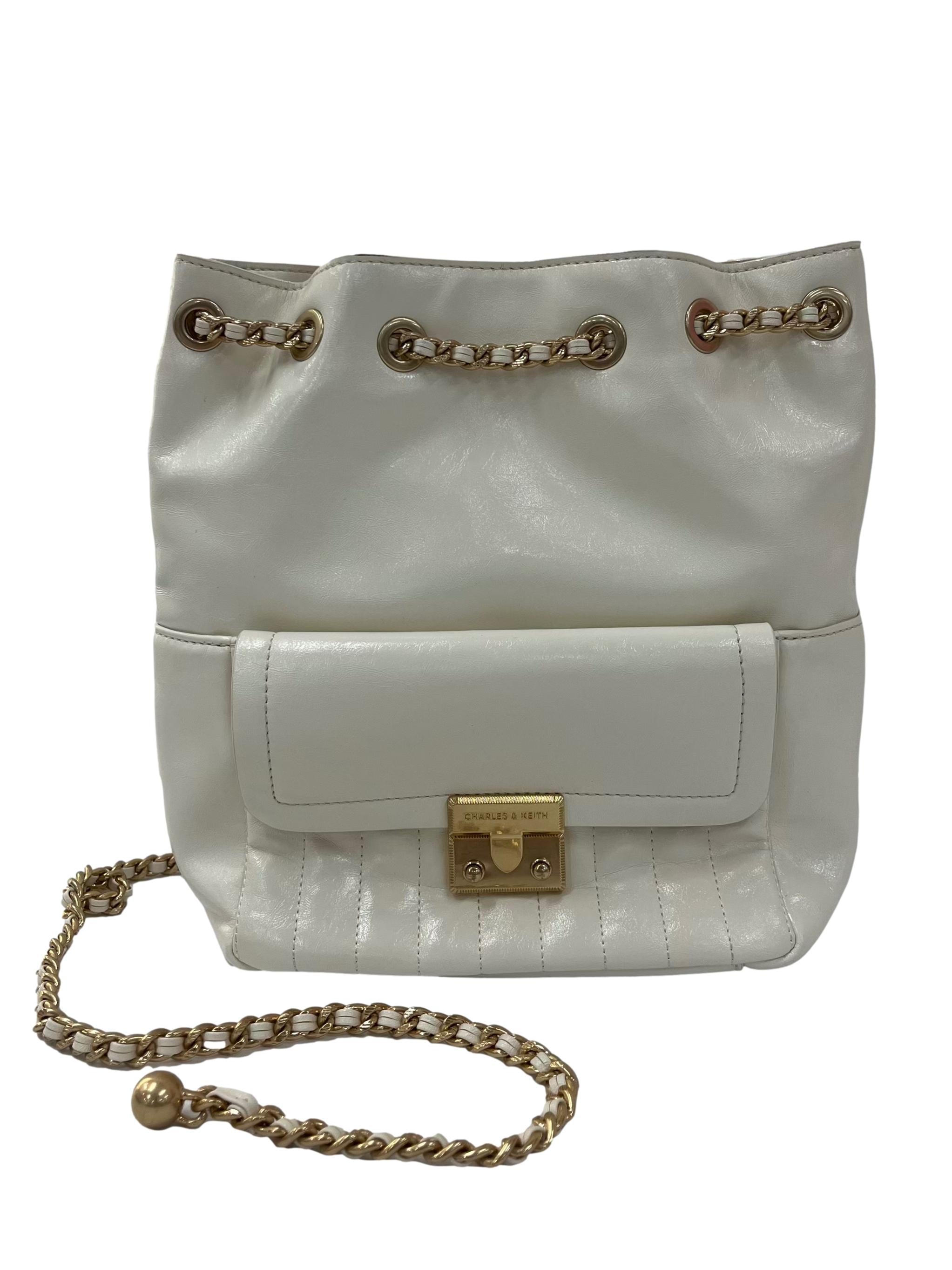 Ivory Donna Drawstring Waist Backpack