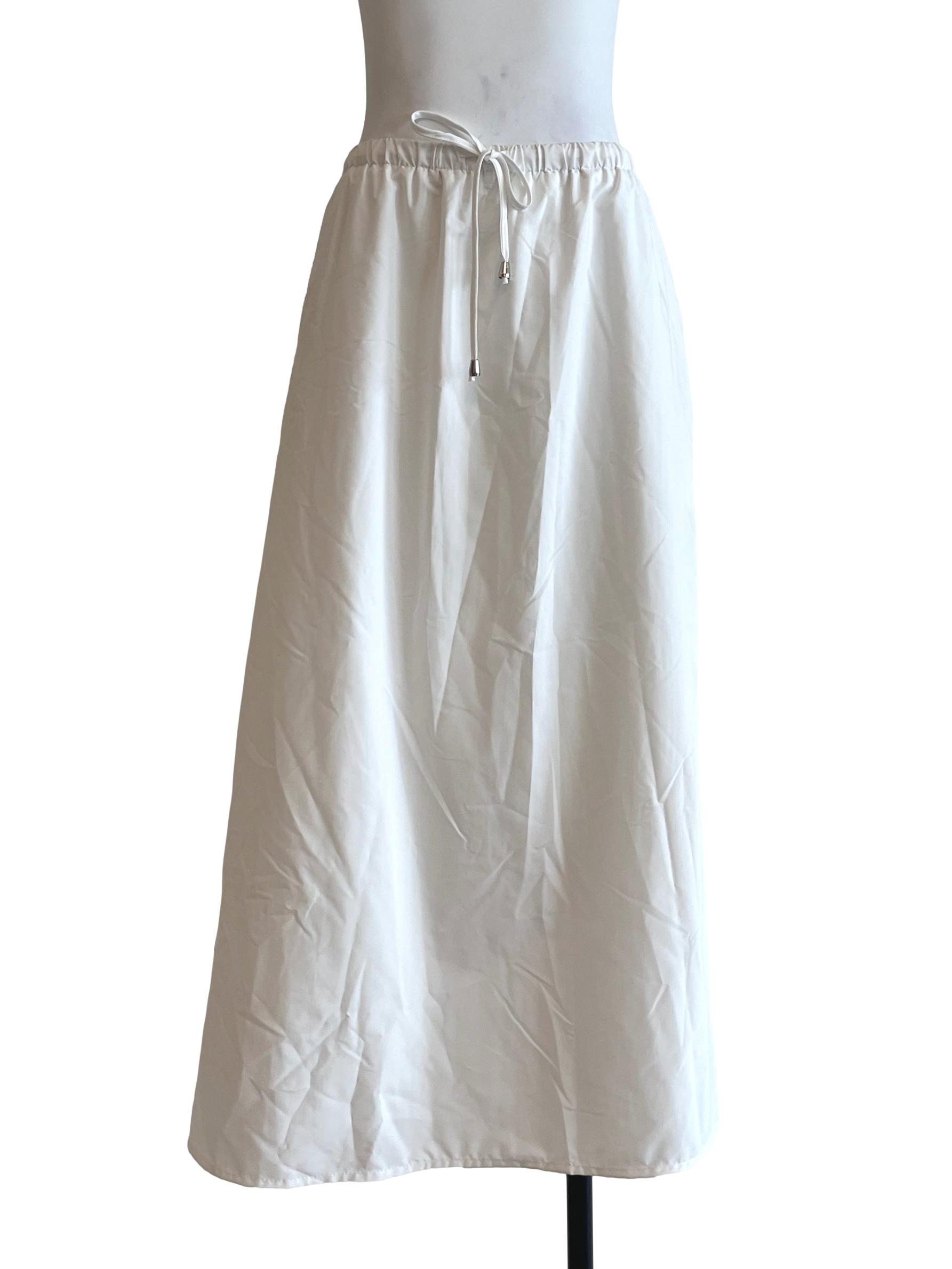 Pear White A-Line Skirt
