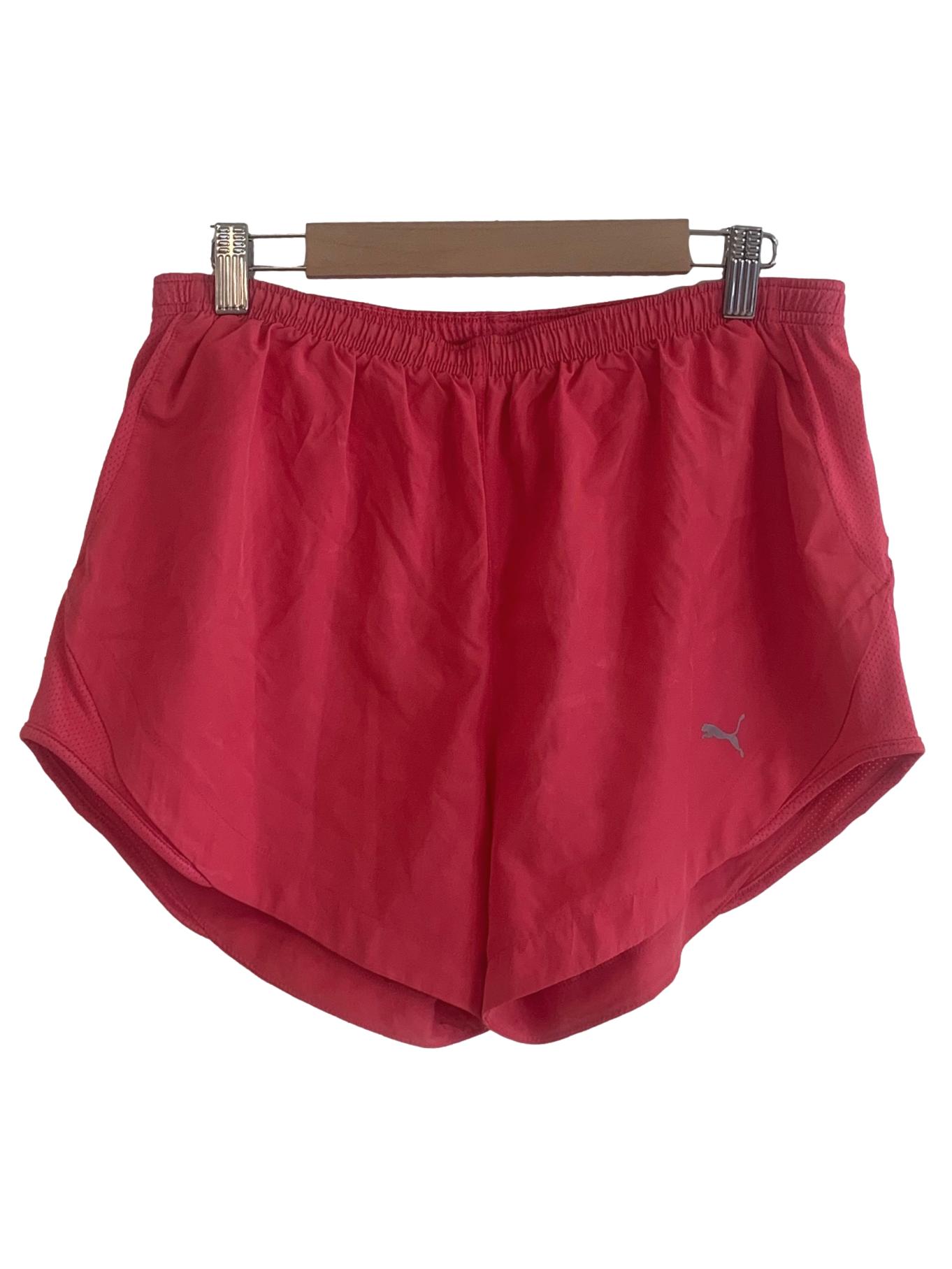 Hot Pink Elastic Waisband Shorts