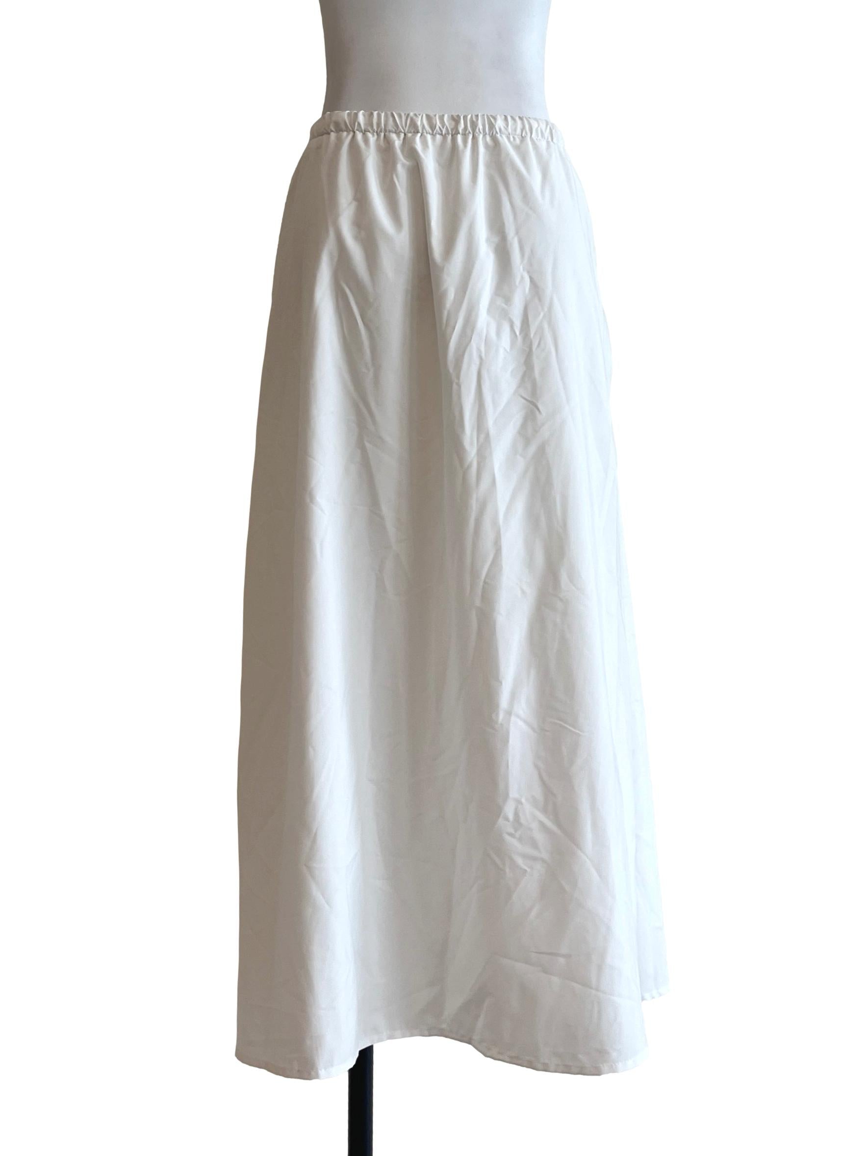 Pear White A-Line Skirt