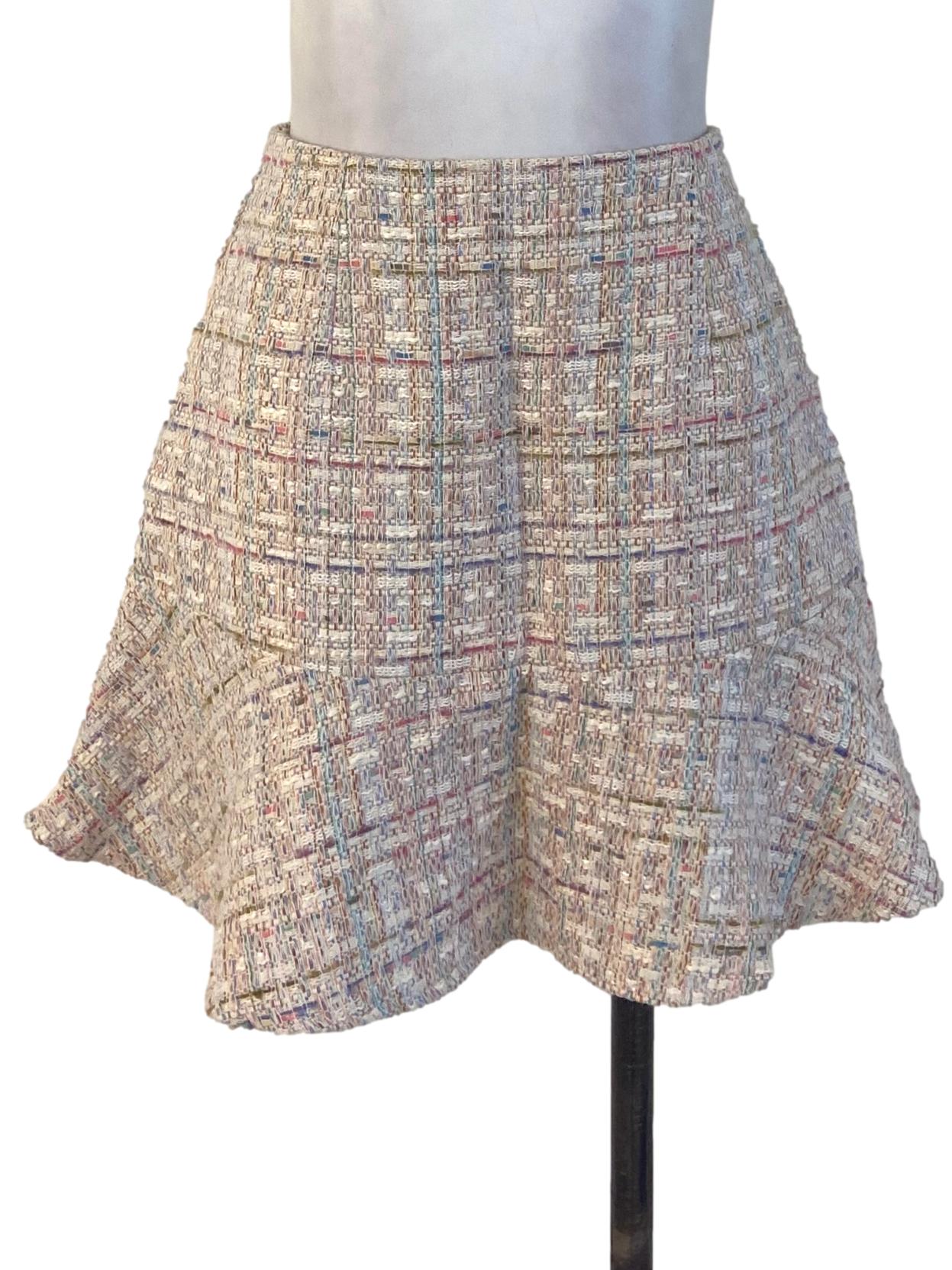 Lovet White Flounced Skorts | REFASH