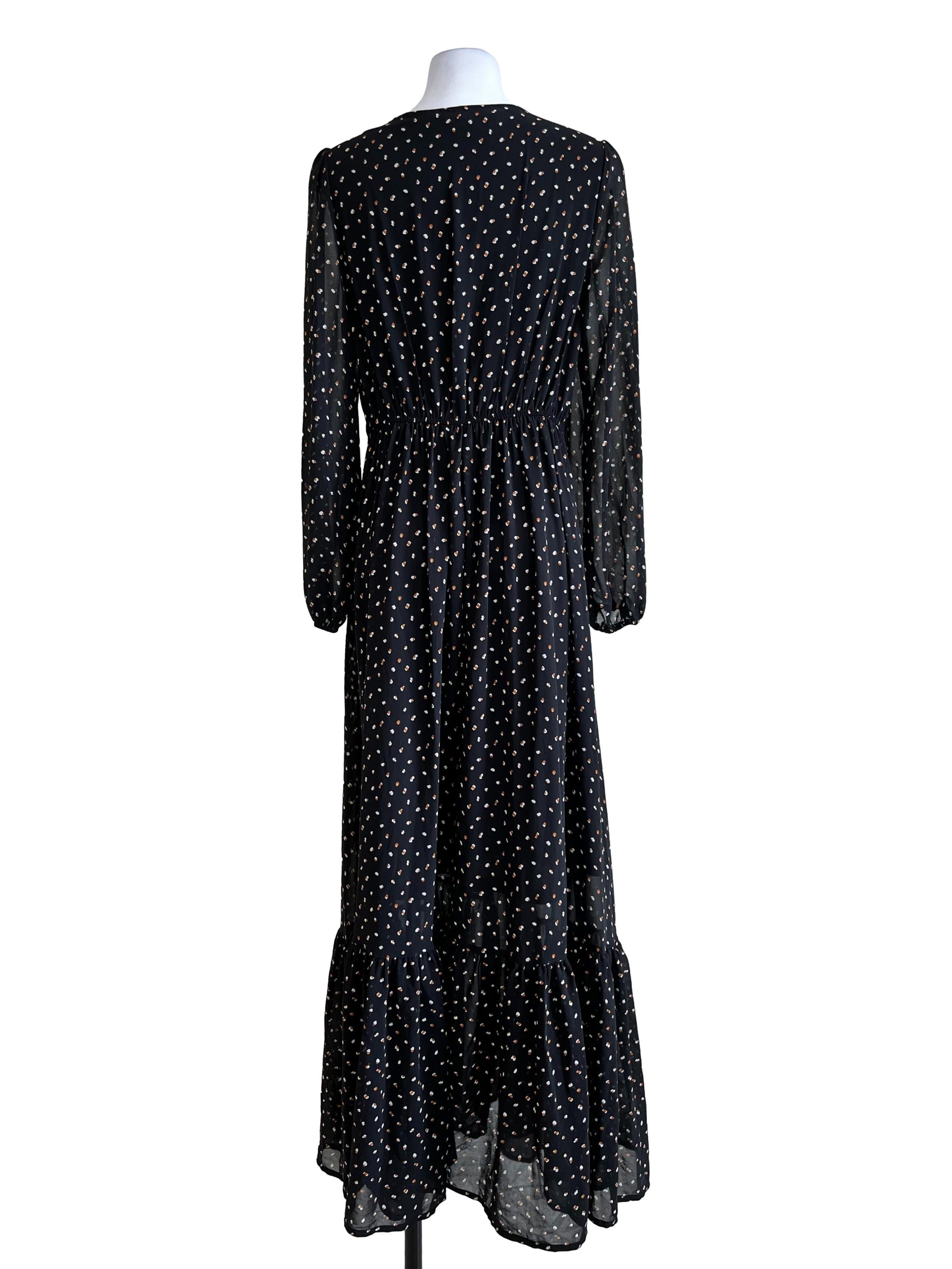 Black Dot Pattern Dress