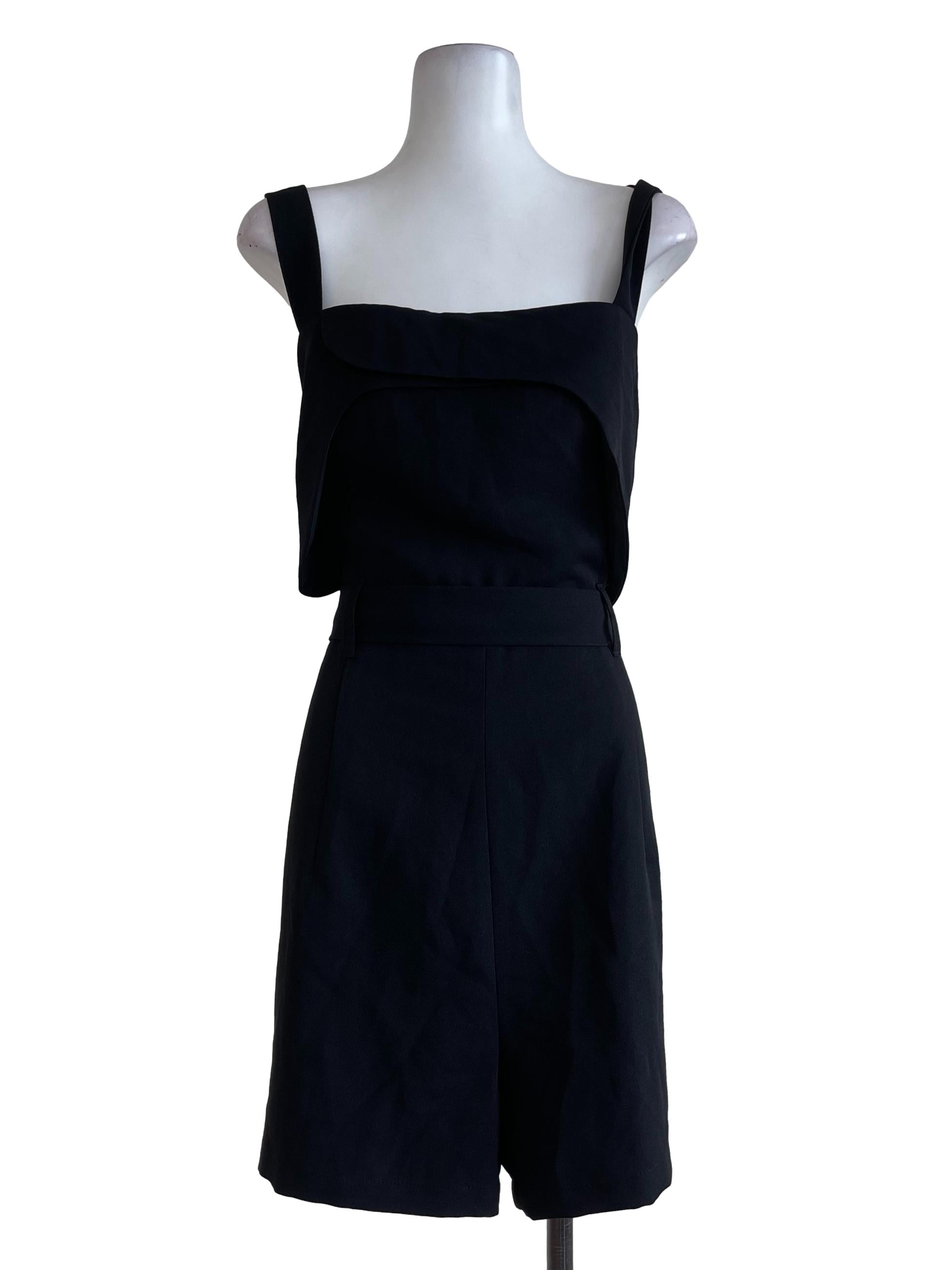Black Sleeveless Romper