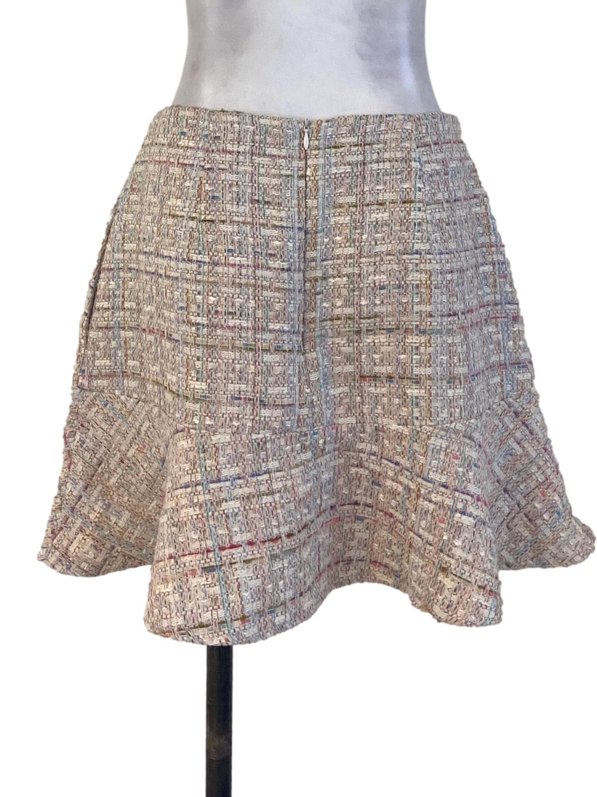 Lovet White Flounced Skorts | REFASH