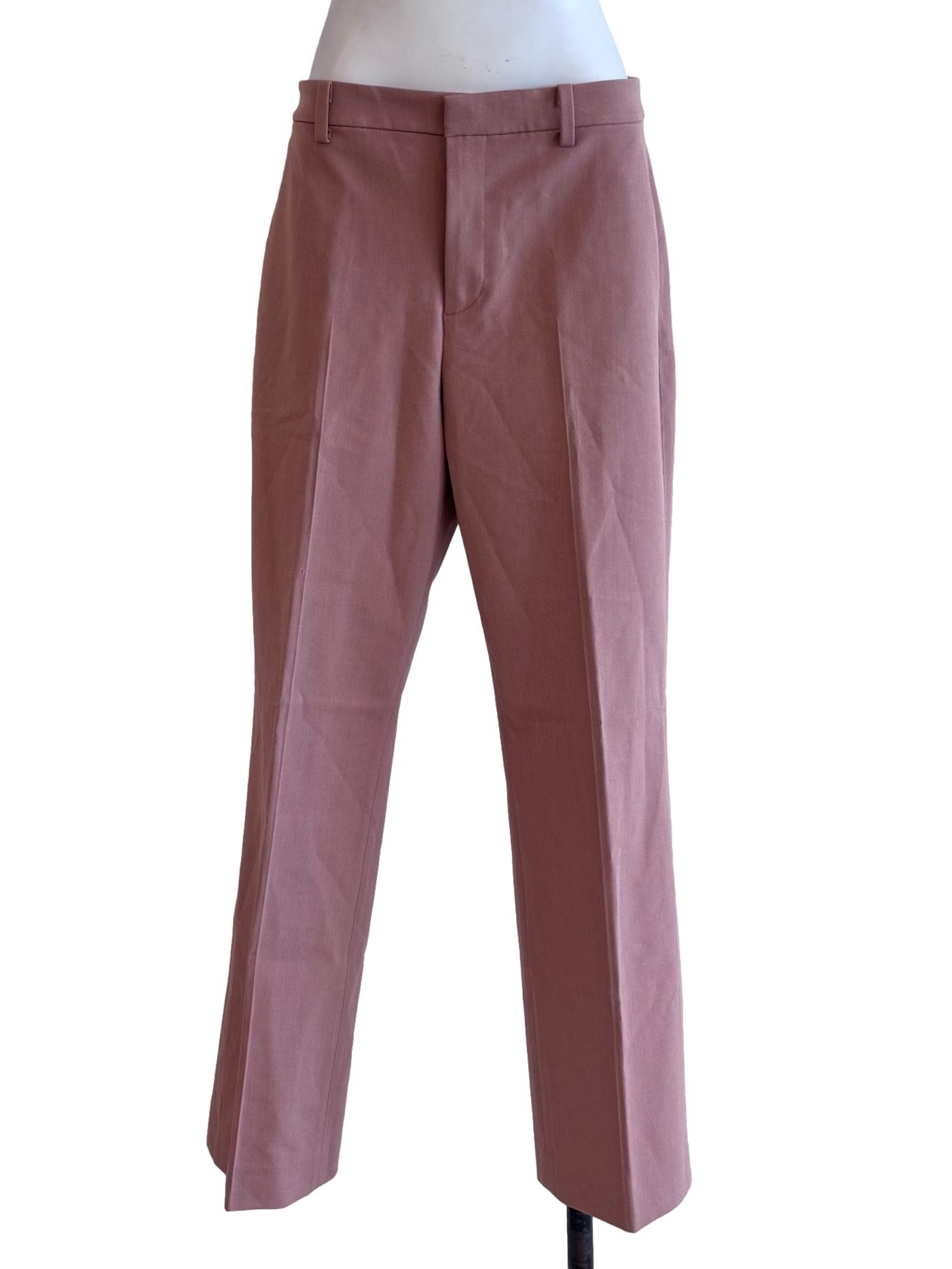 Coral Pink Casual Long Pant