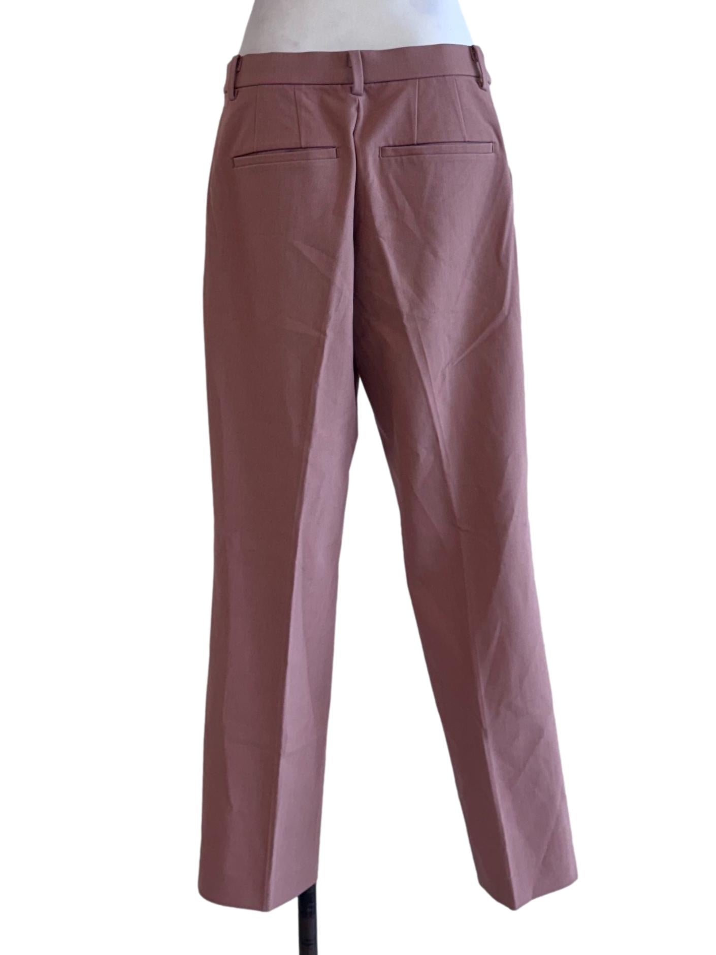 Coral Pink Casual Long Pant