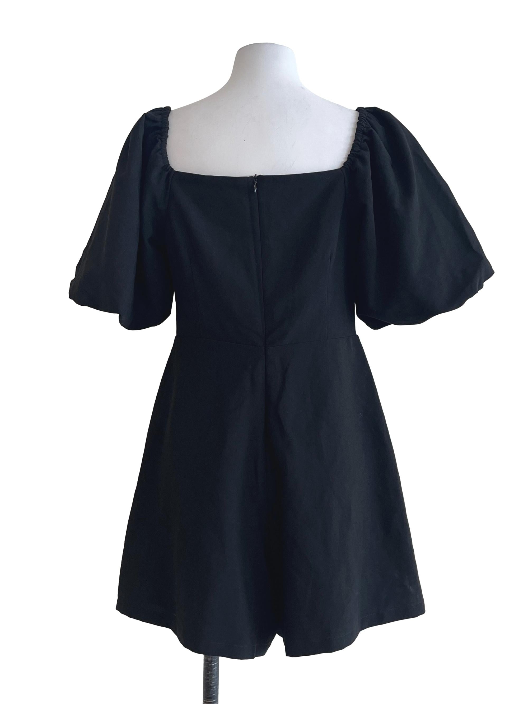 Onyx Black Sweetheart Romper