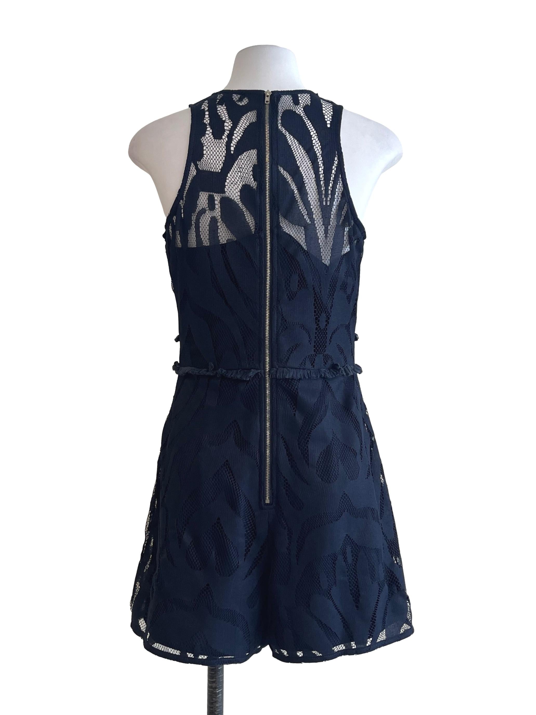 Peacock Blue Halter Neck Romper