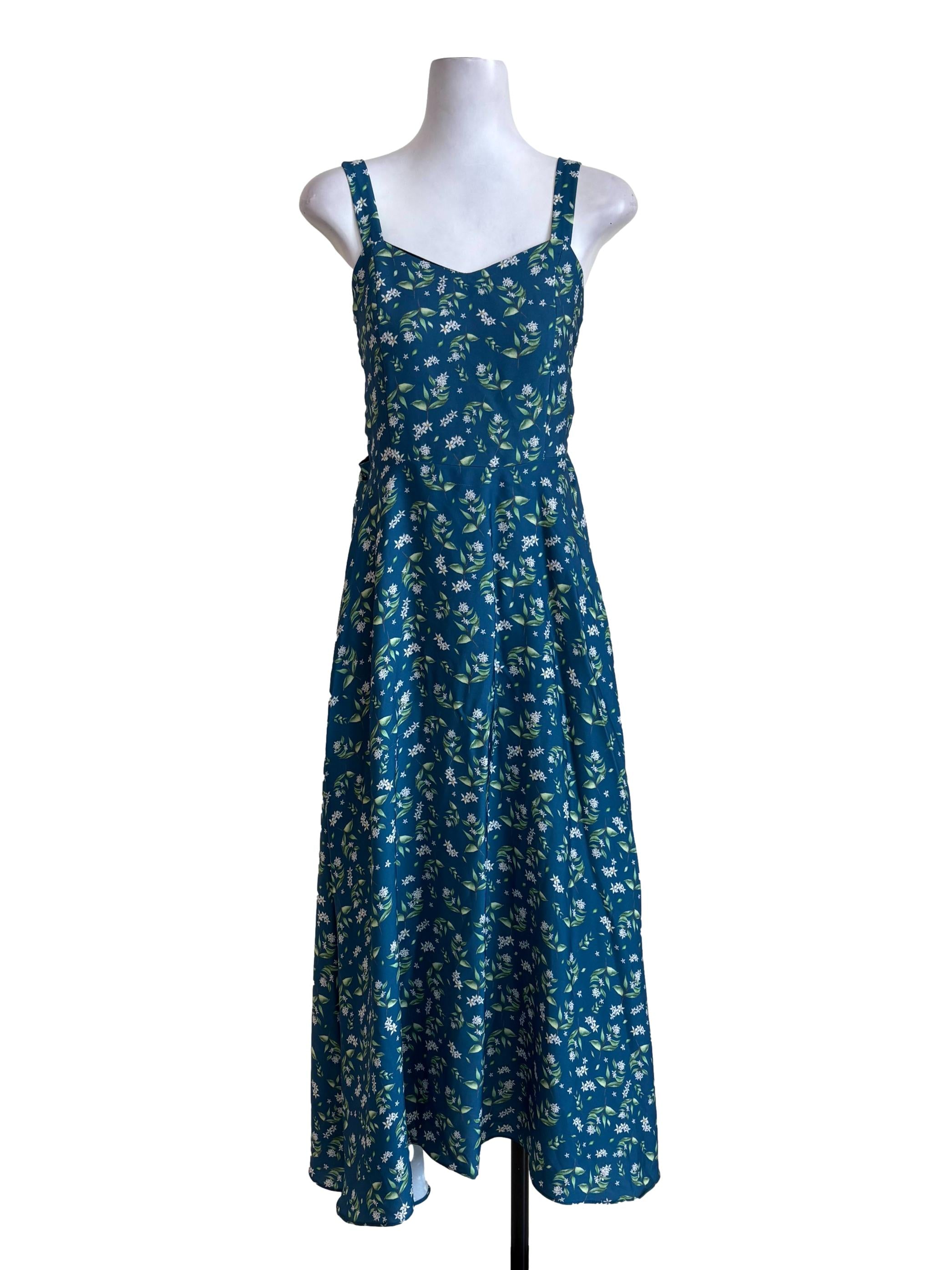Aegean Floral A-Line Dress