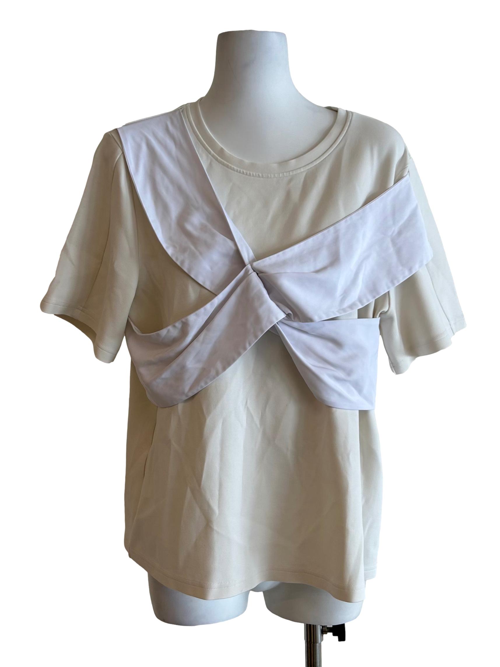 X-Cross Top In White CSN