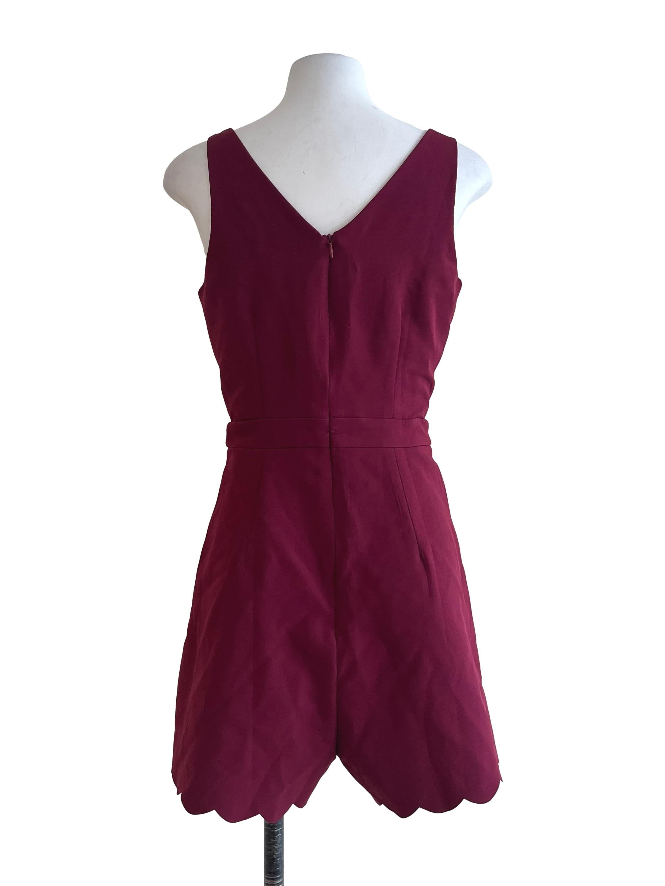 Blood Red V-Neck Romper