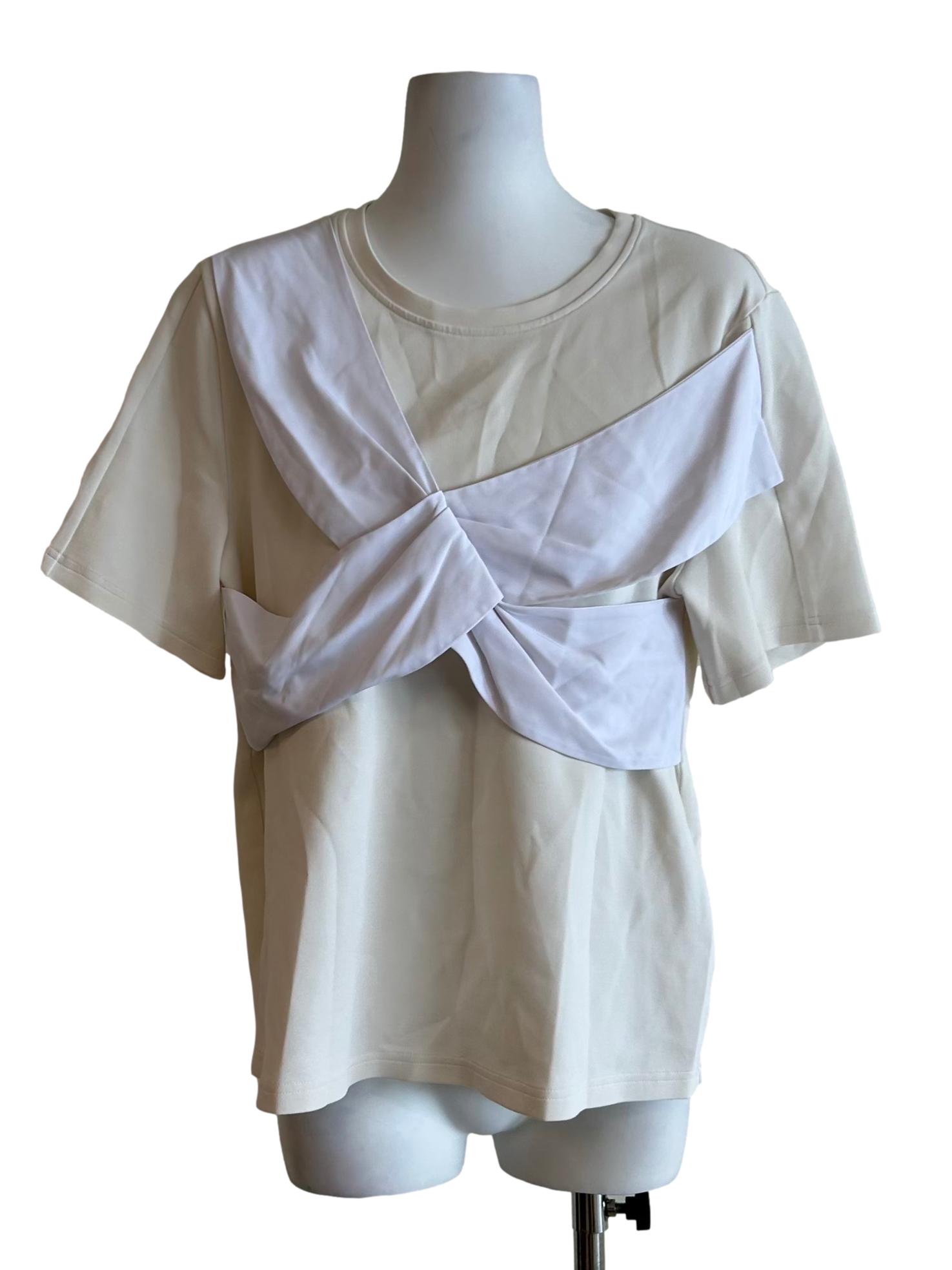 X-Cross Top In White CSN
