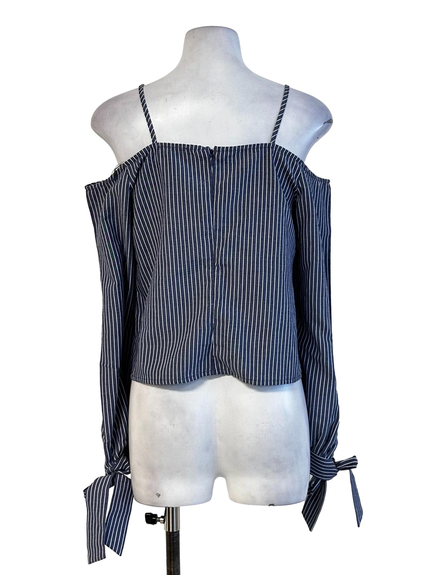 Blue Stripes Pattern Top
