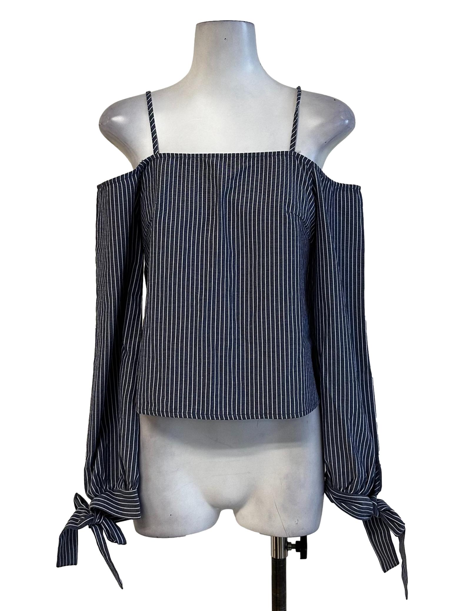 Blue Stripes Pattern Top