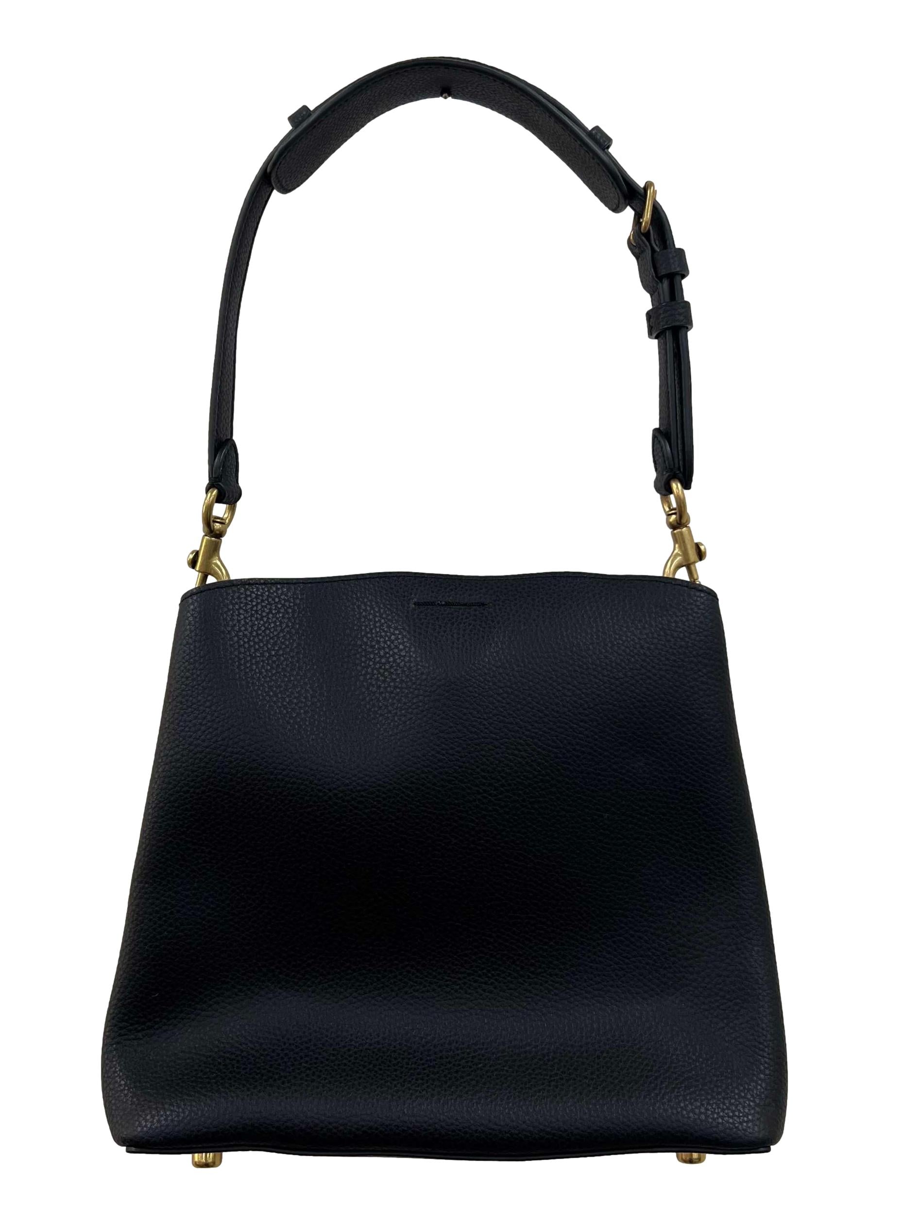 Black Leather Coach Willow Bucket Bag CSN
