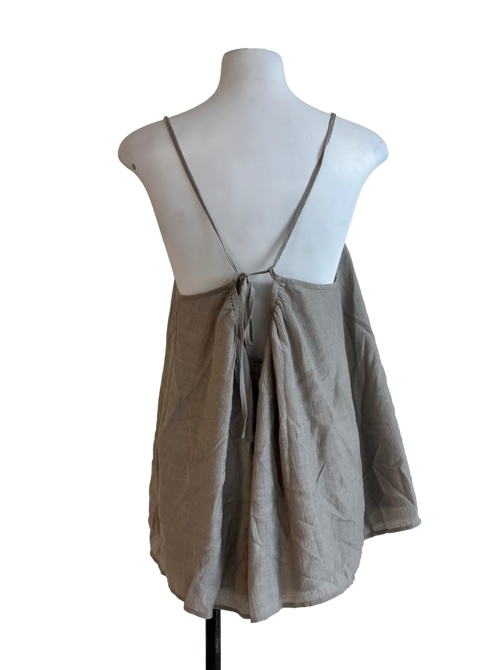 Bone Grey Tent Top