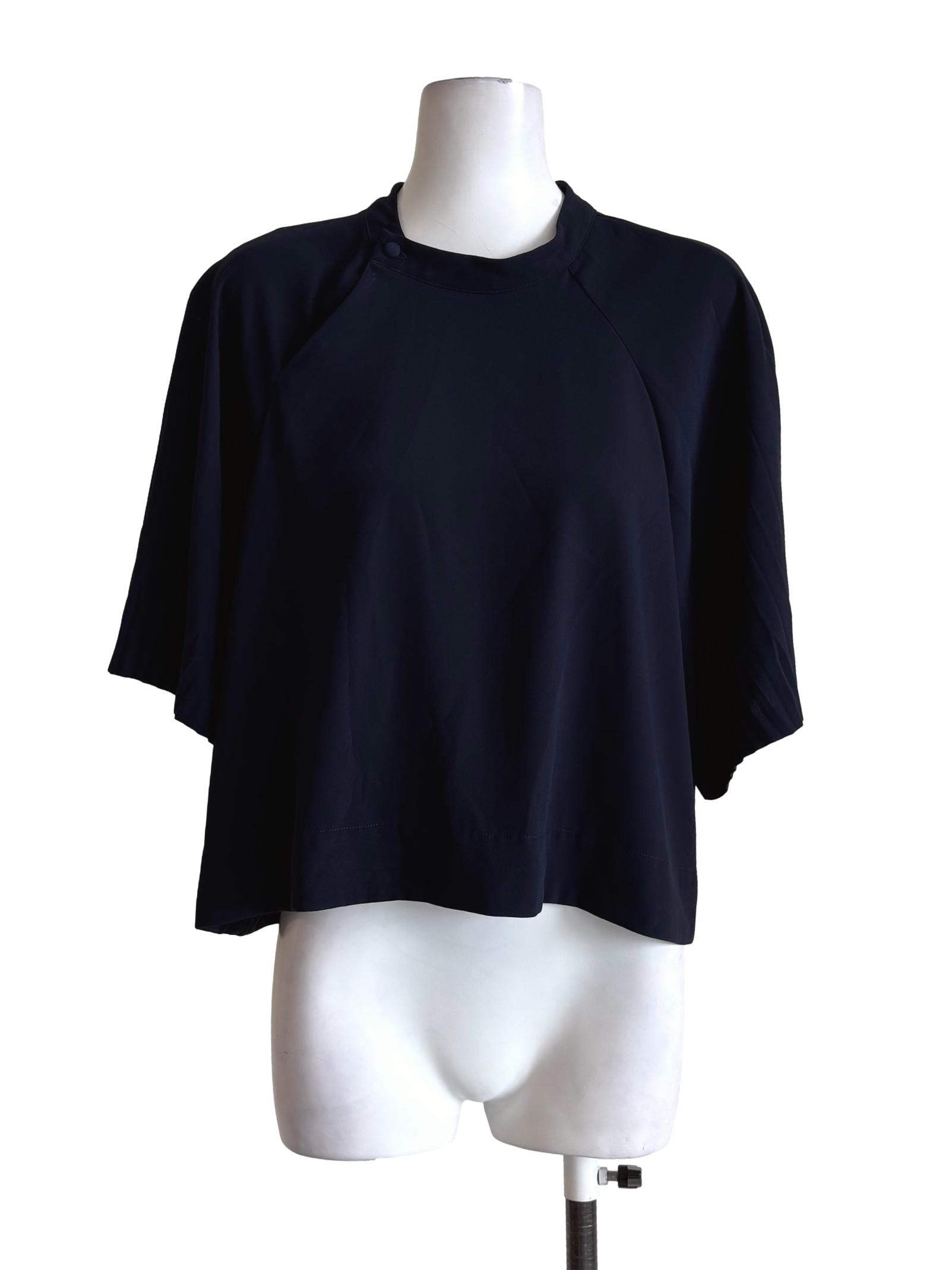 Navy Blue Quarter Blouse
