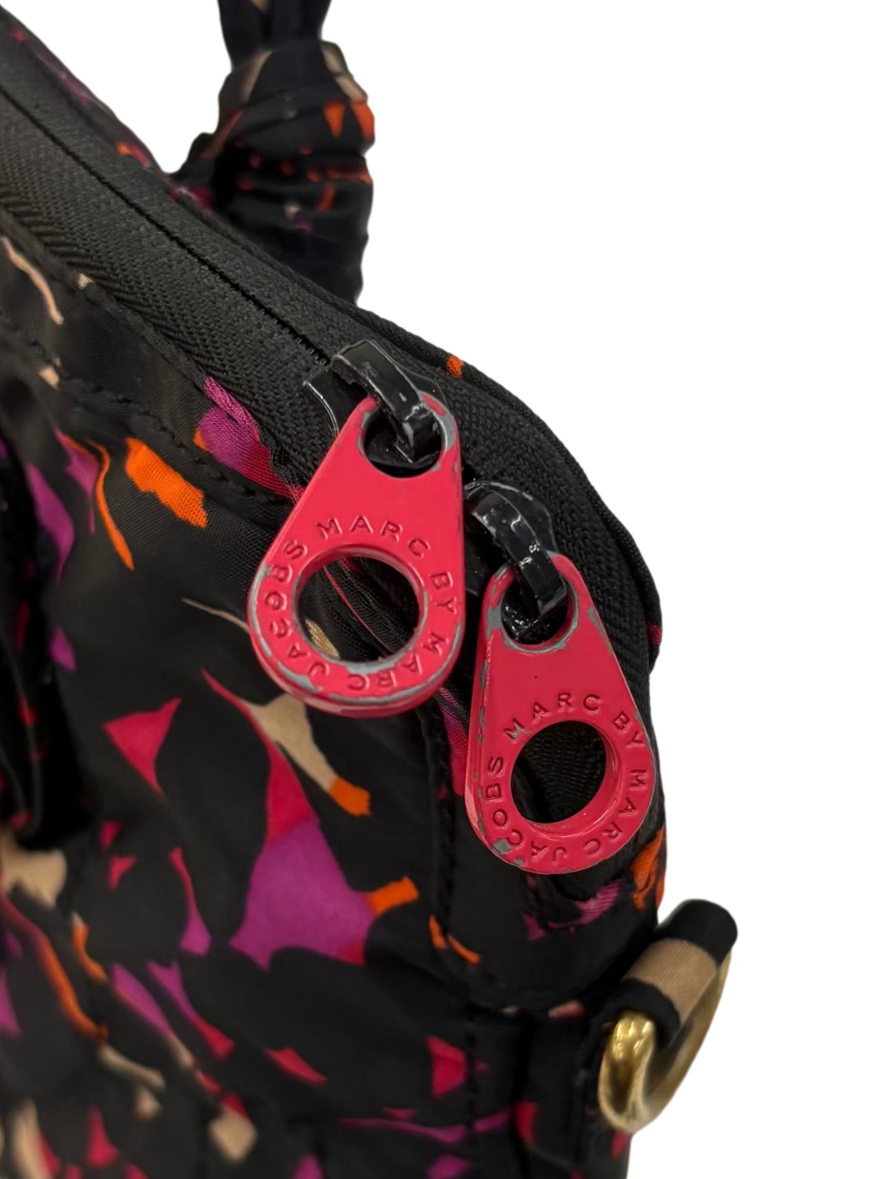 Black Confetti Quilted Nylon Laptop Bag