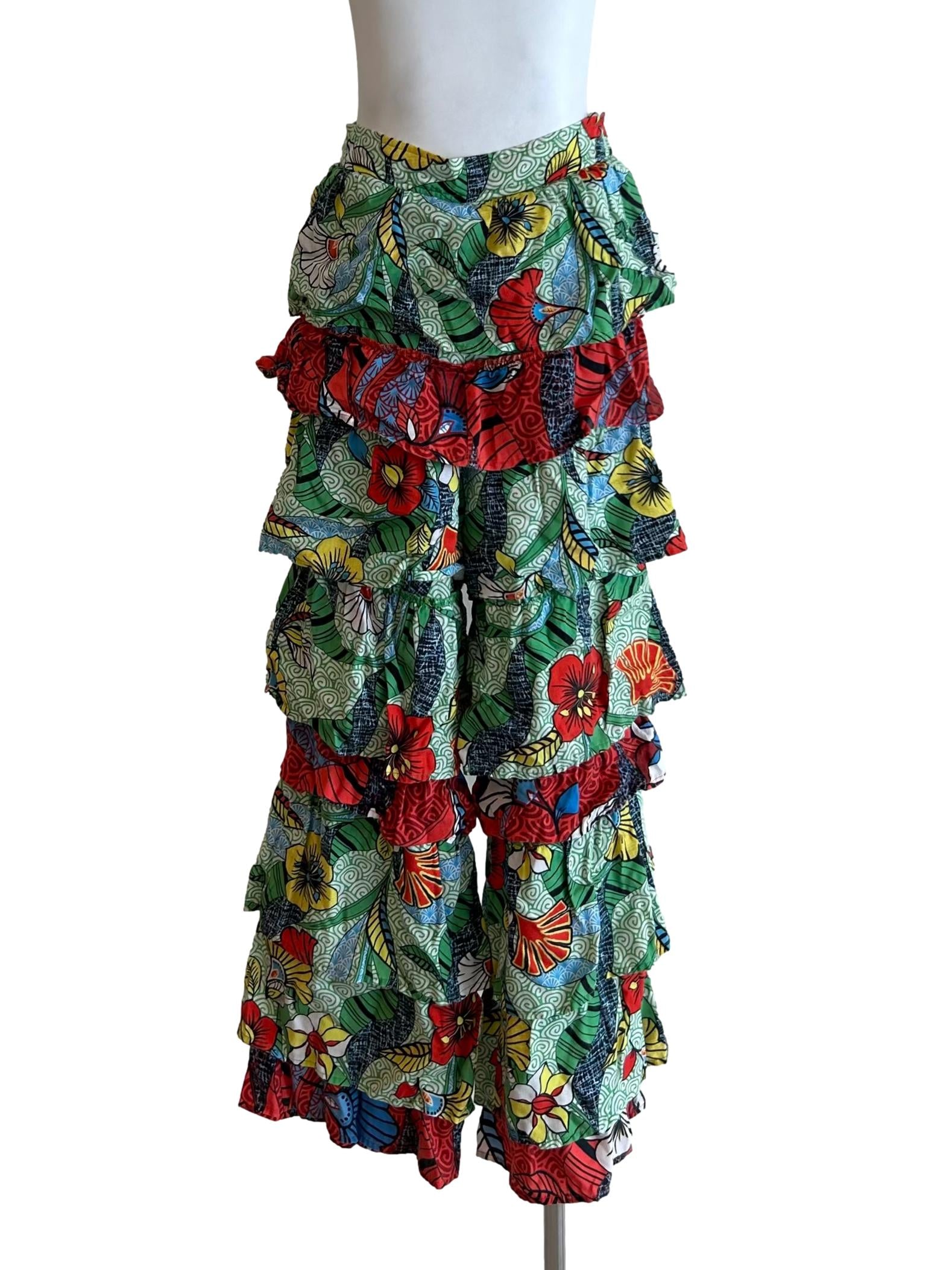 Mu Guiying Ruffle Pants - Multicolor CSN*