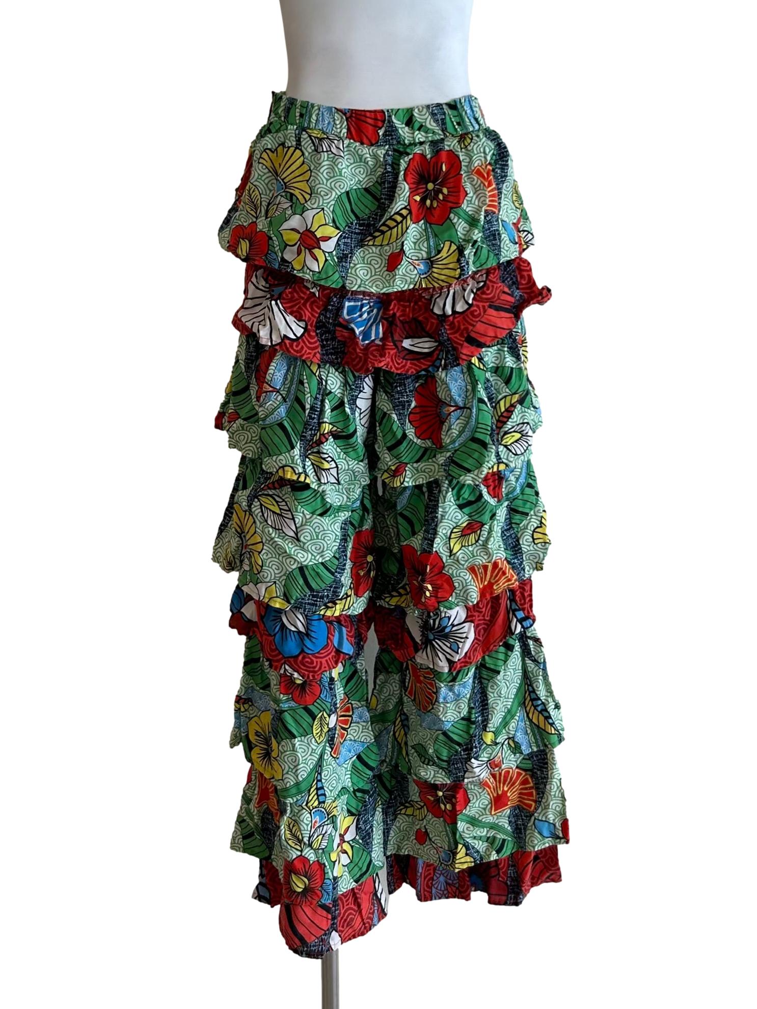 Mu Guiying Ruffle Pants - Multicolor CSN*