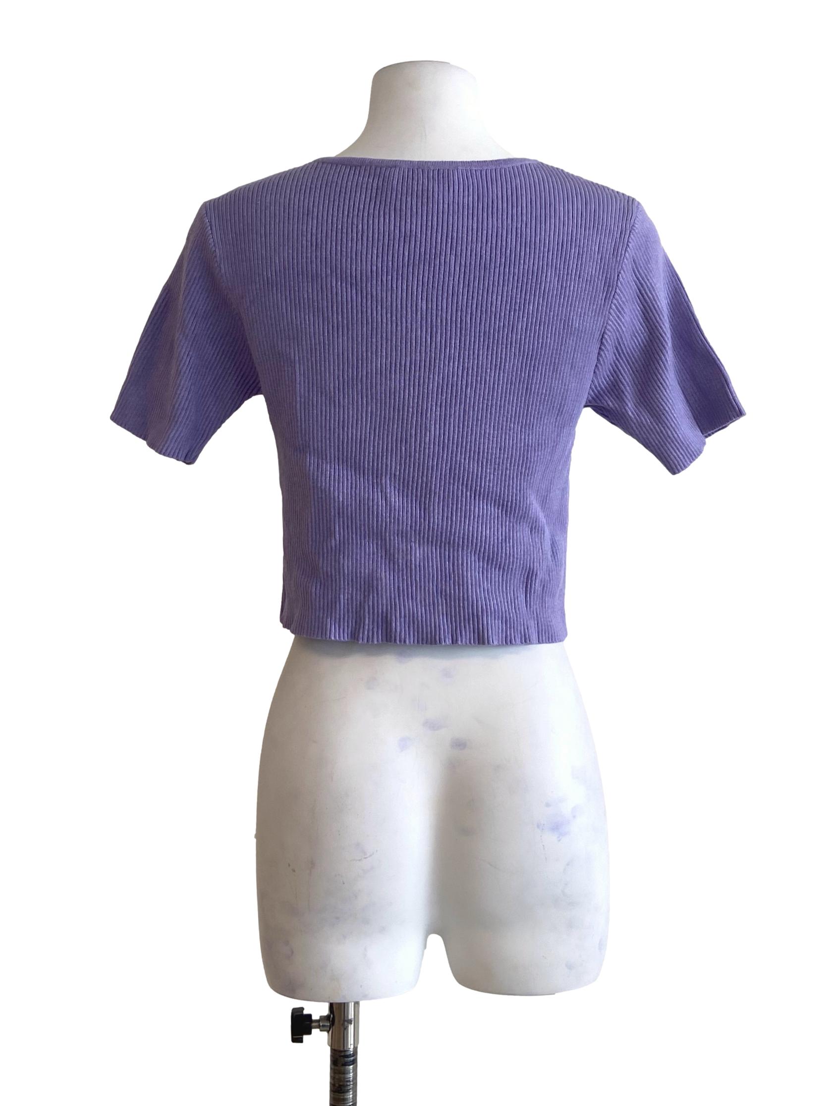 Iris Purple Knitted Top