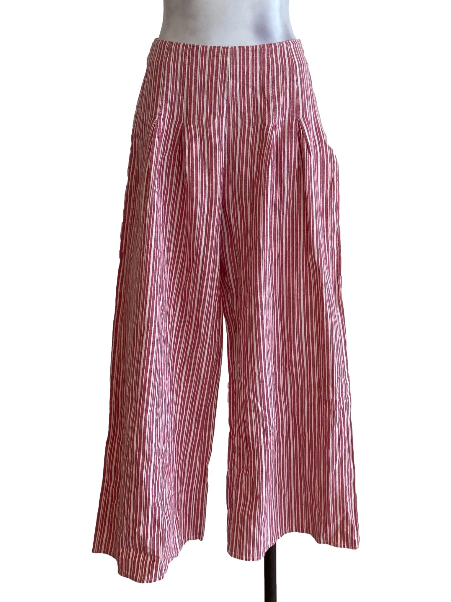 Red Striped Pants