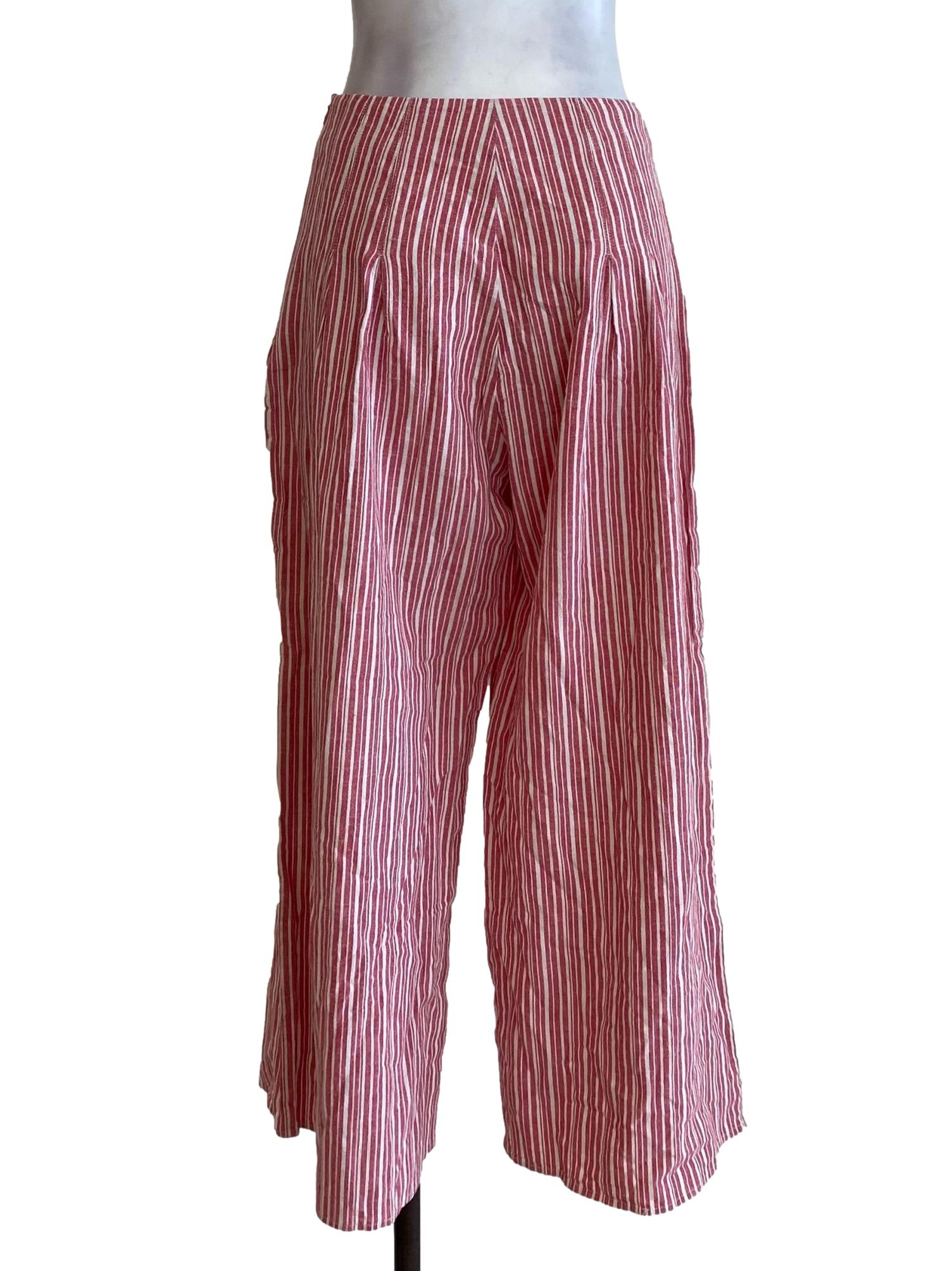 Red Striped Pants