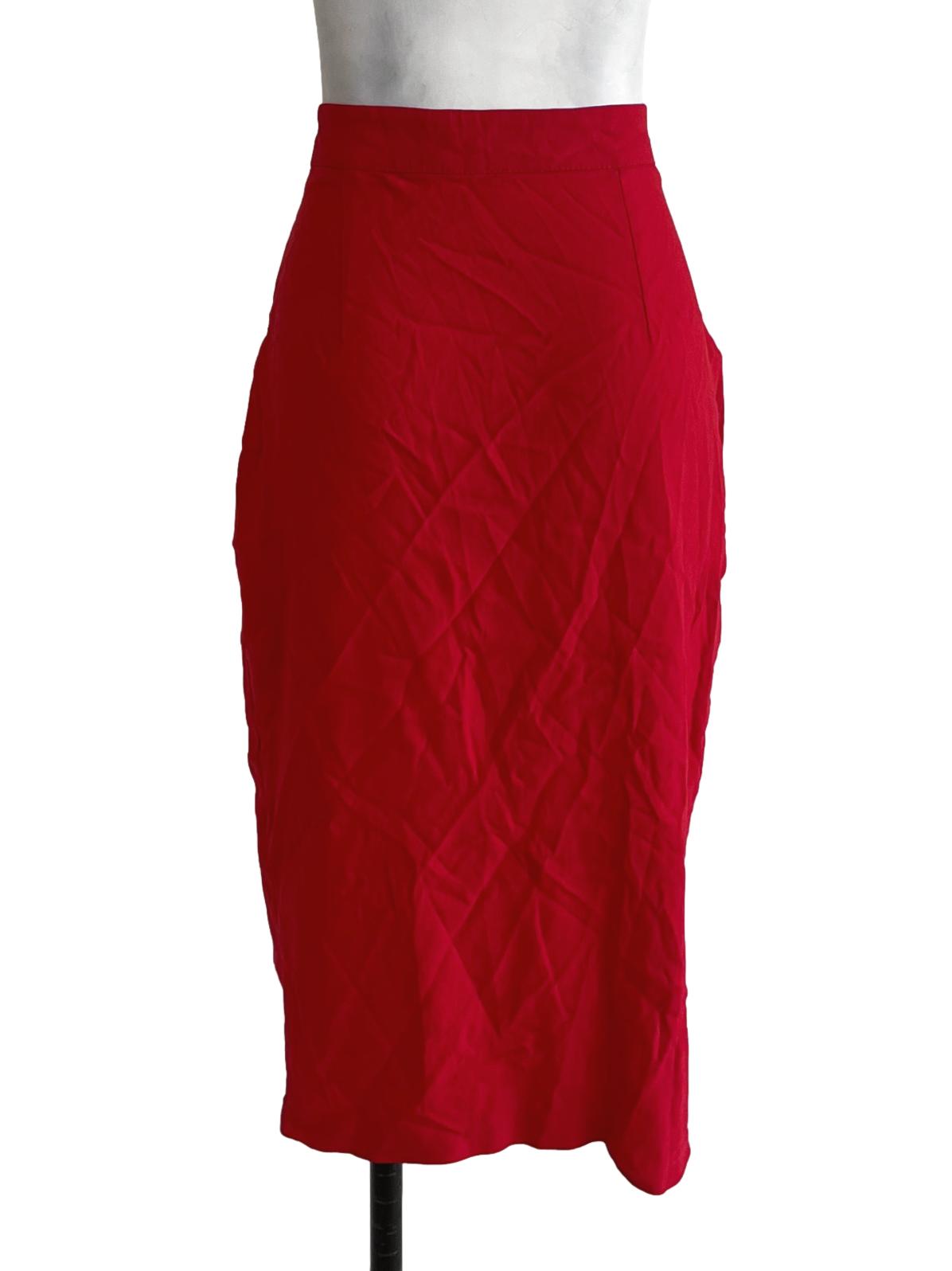 Candy Stripe High-Waisted Pencil Skirt