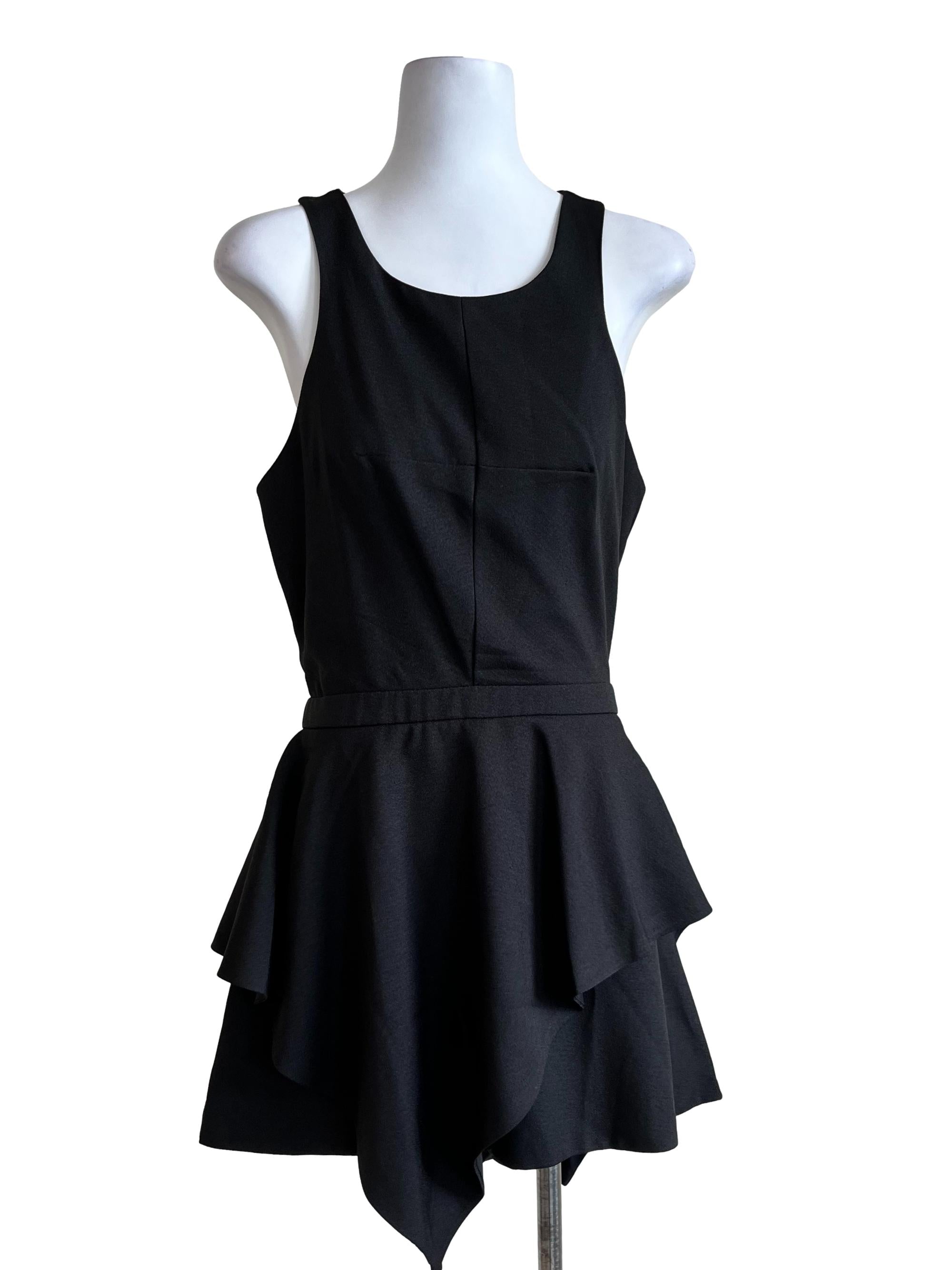 Black Basic Sleeveless Romper