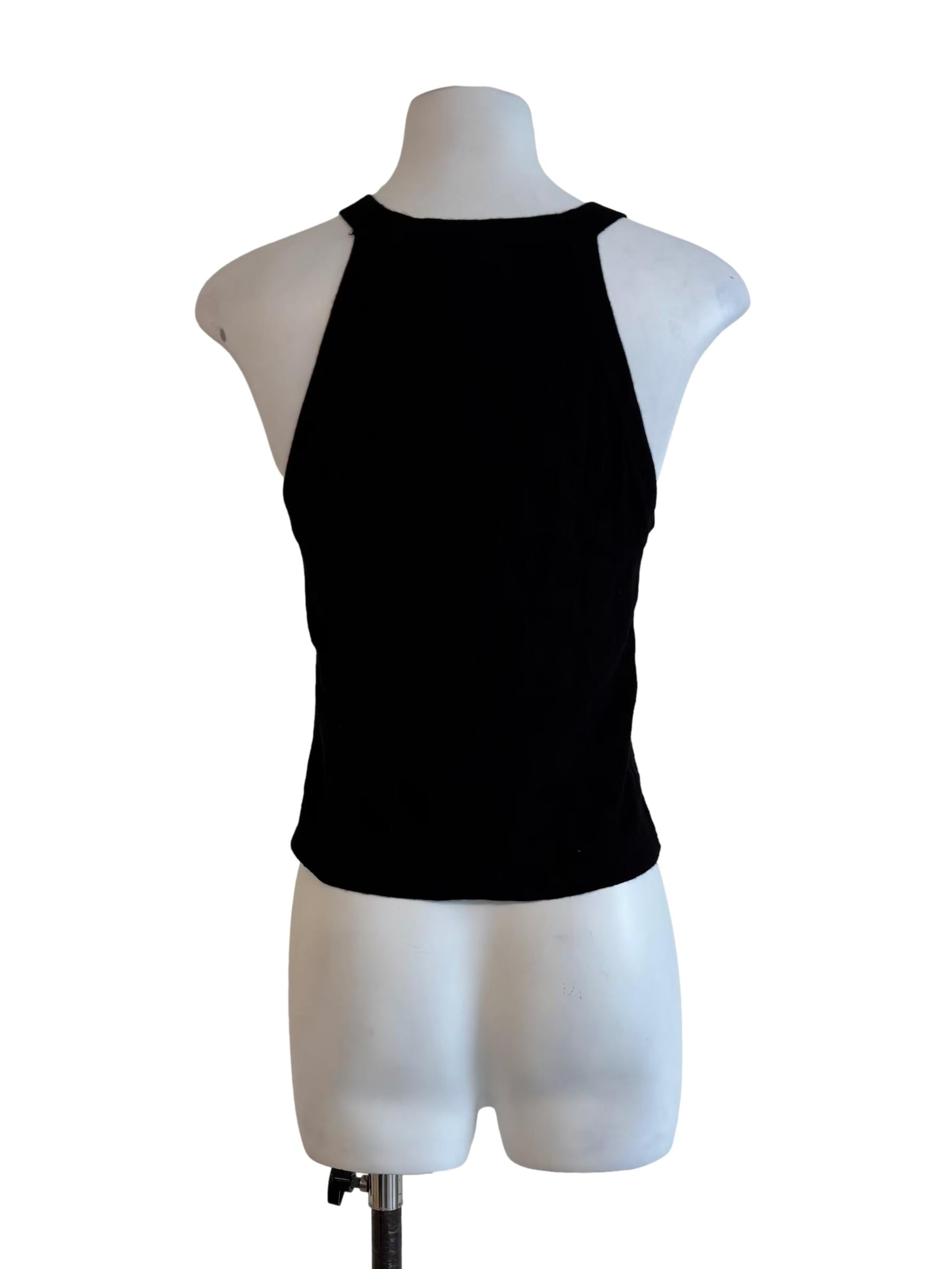 Rich Black Halter Tank Top