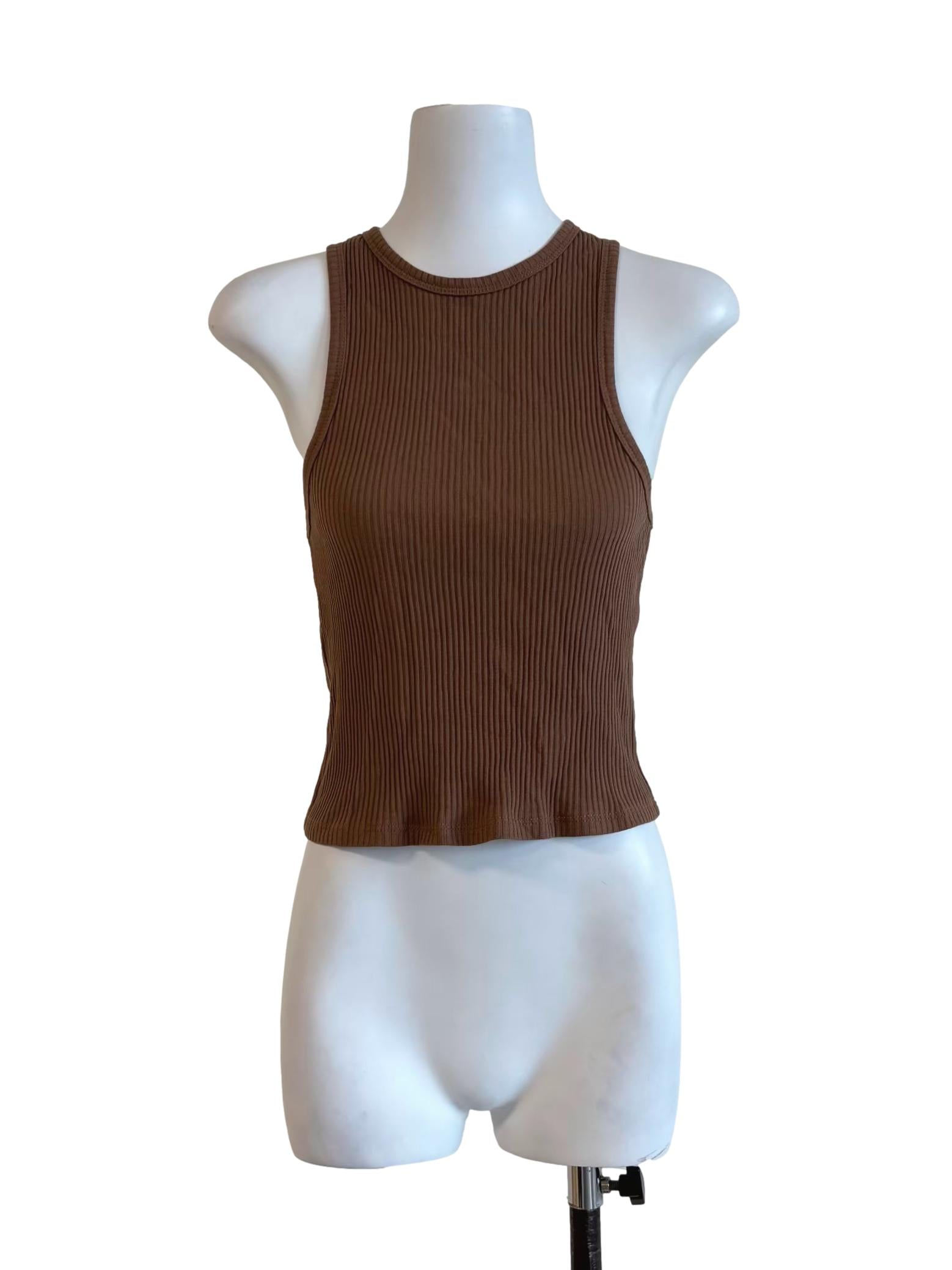Tawny Brown Tank Top