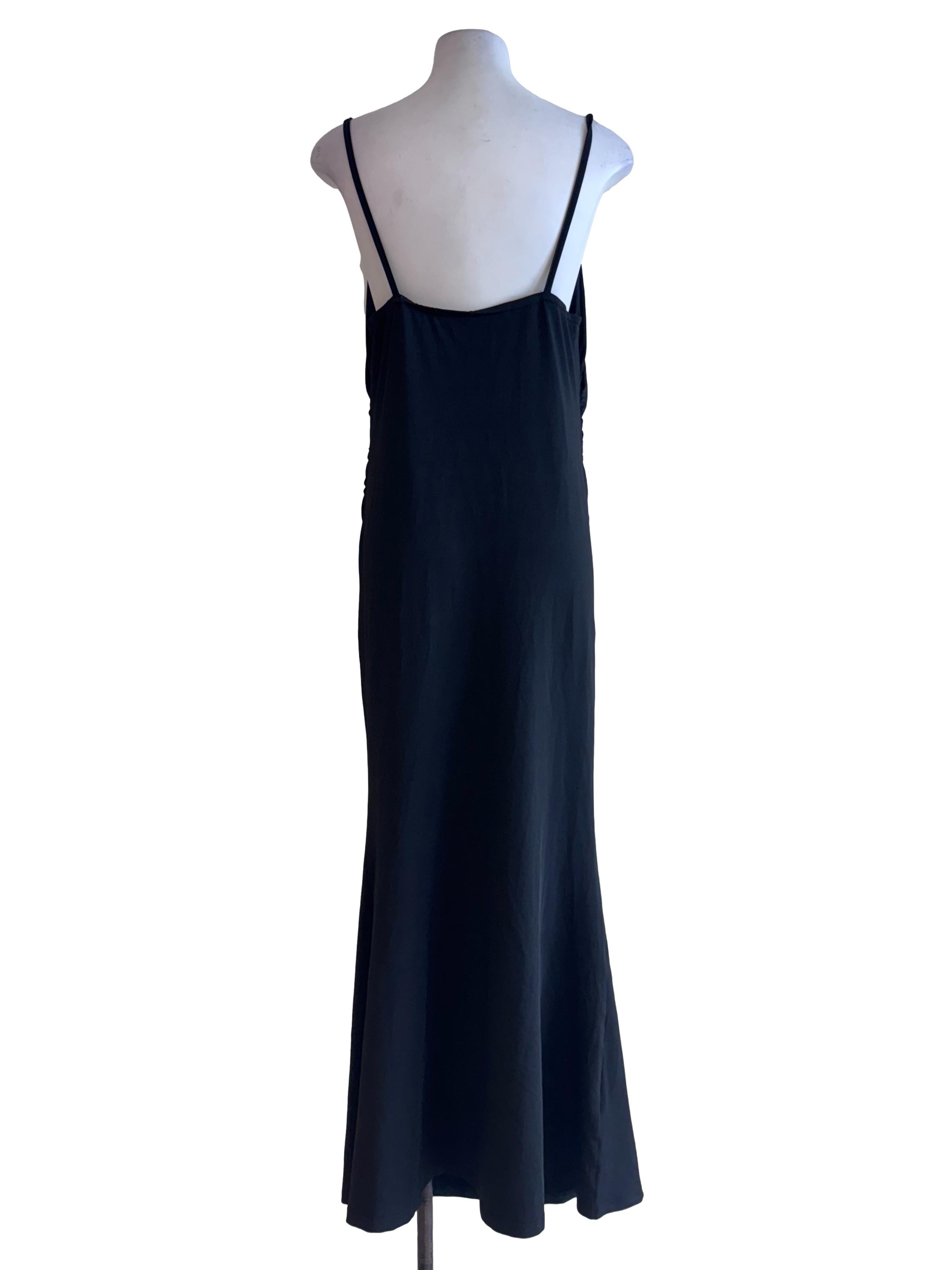 Black Square Neck Sleeveless Dress