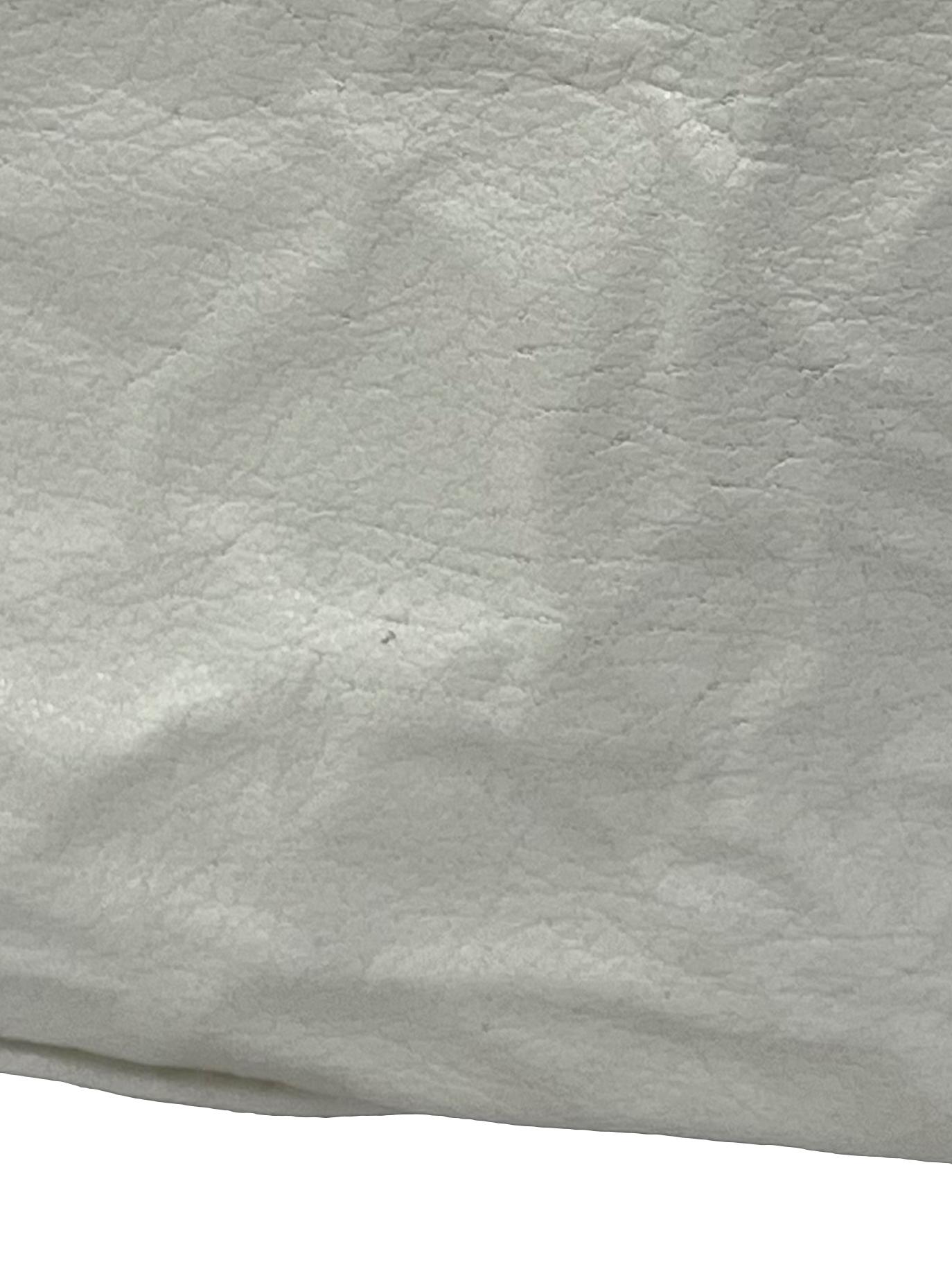 Ivory Textured Shoulder Bag With Adjustable Strap